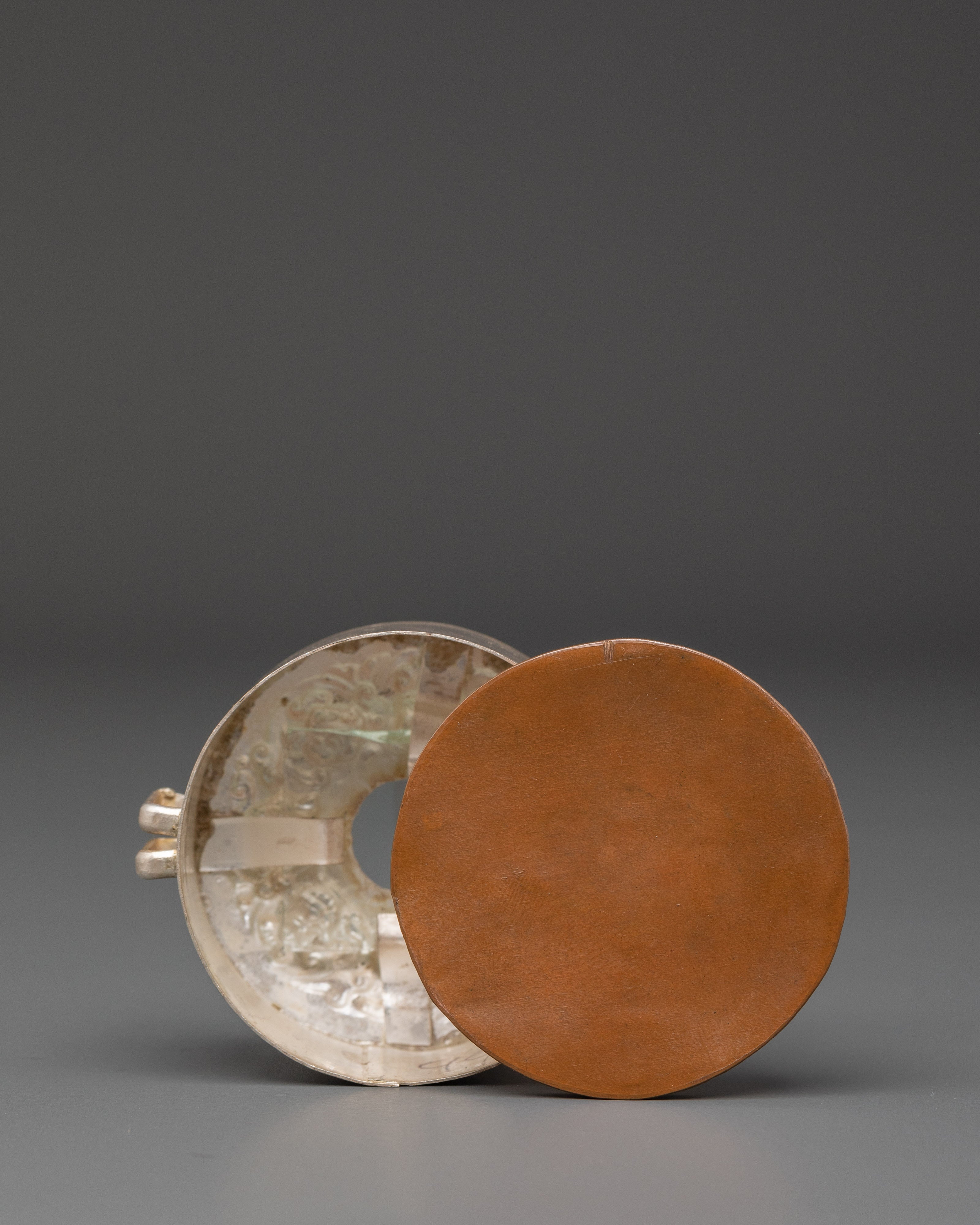 Silver Prayer Box | Handcrafted Ghau Amulet Box
