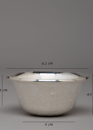 Handcrafted Seven Silver Offering Bowls | Symbolizing Devotion and Spiritual Connection