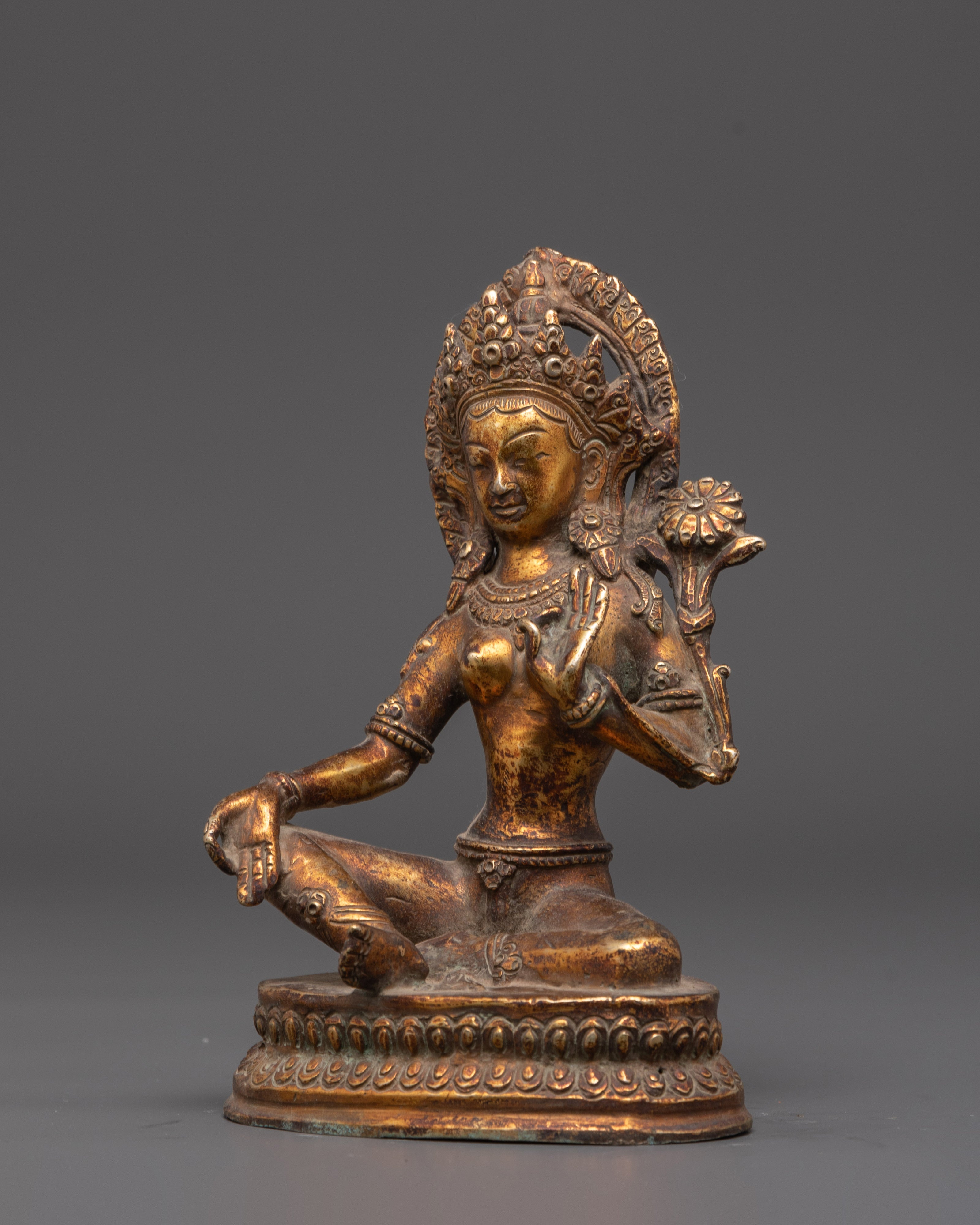 Green Tara Goddess Buddhism Statue | Embodiment of Compassion and Swift Protection
