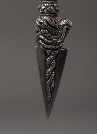 Tibetan Iron Phurba Dagger | Tibetan Buddhist Spiritual Tool