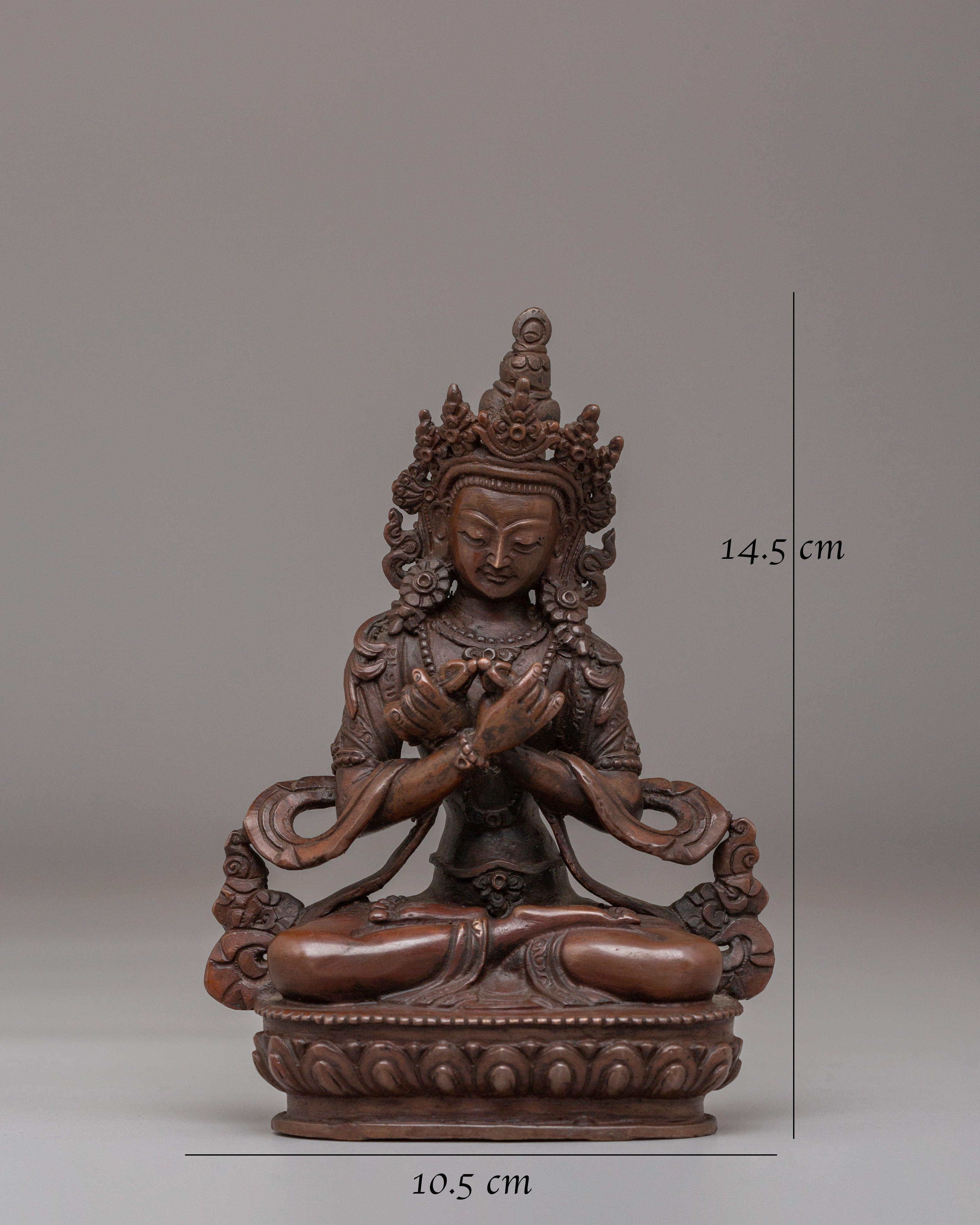 Handmade Vajradhara Statue | Tibetan Buddha Figurine for Altar & Meditation