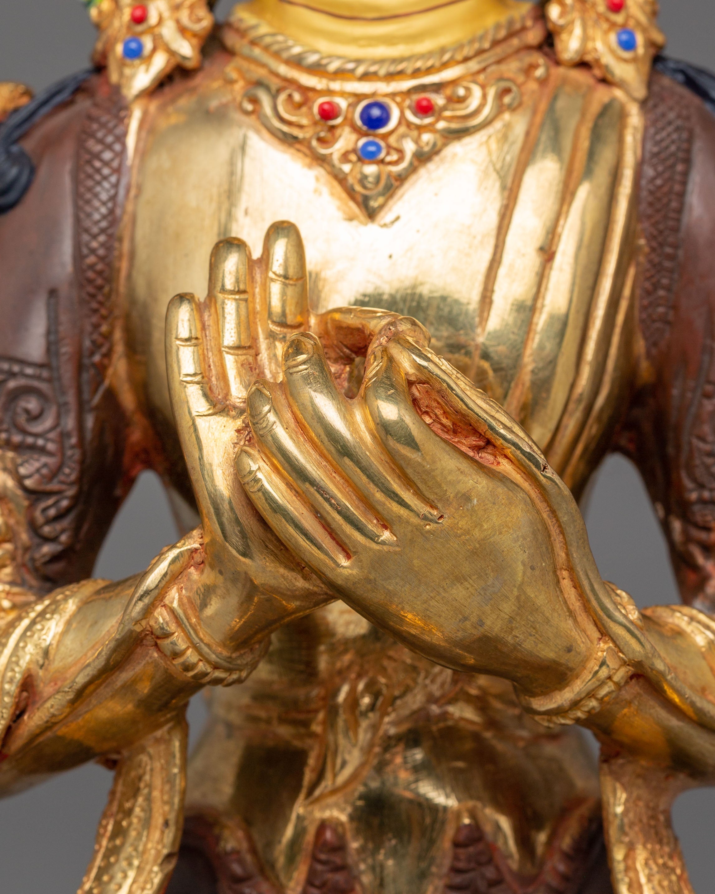 Future Buddha Maitreya Handmade Sculpture | Buddhist Spiritual Artwork