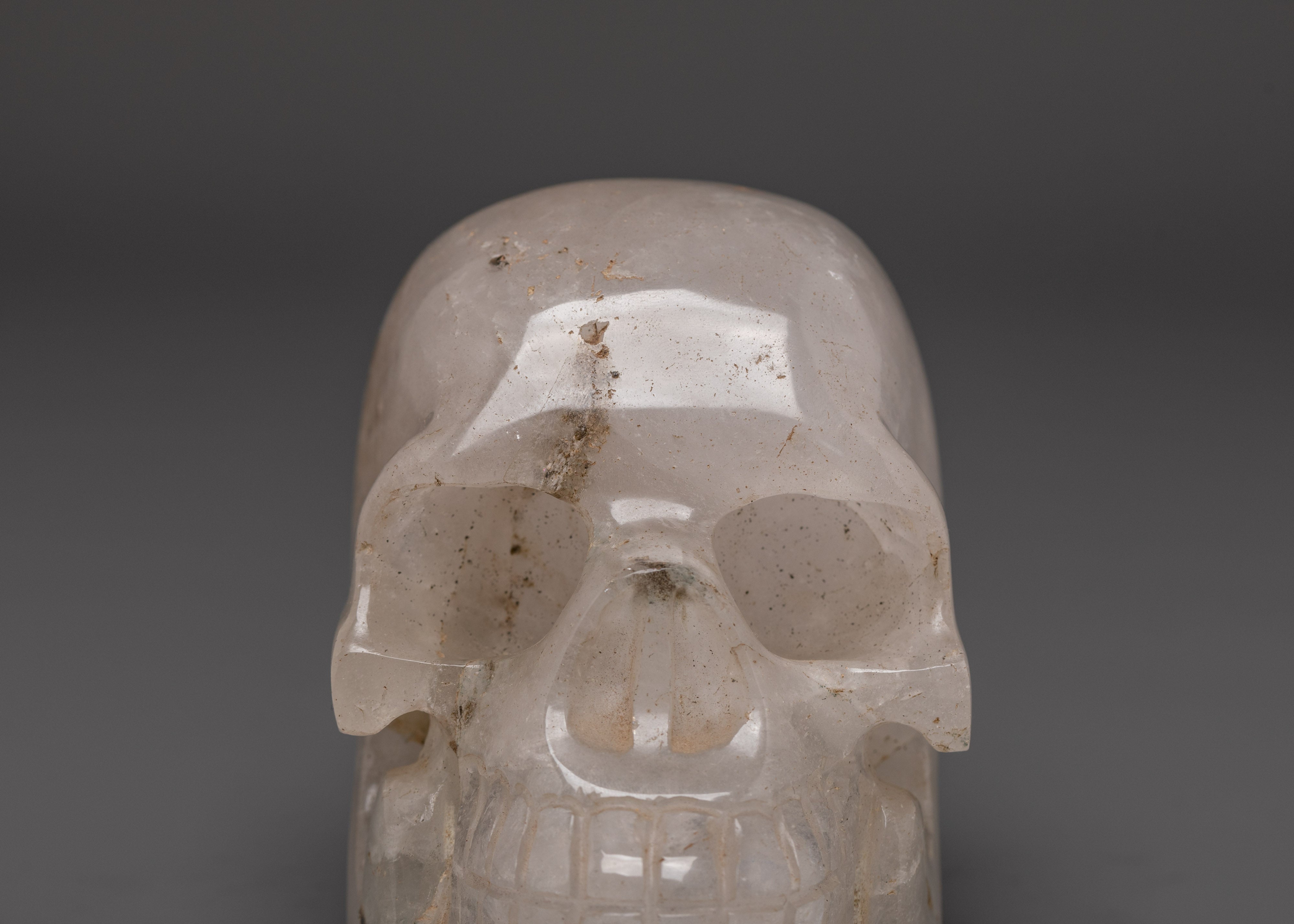 Crystal Skull Head Carving | Clear Quartz Crystal Skull