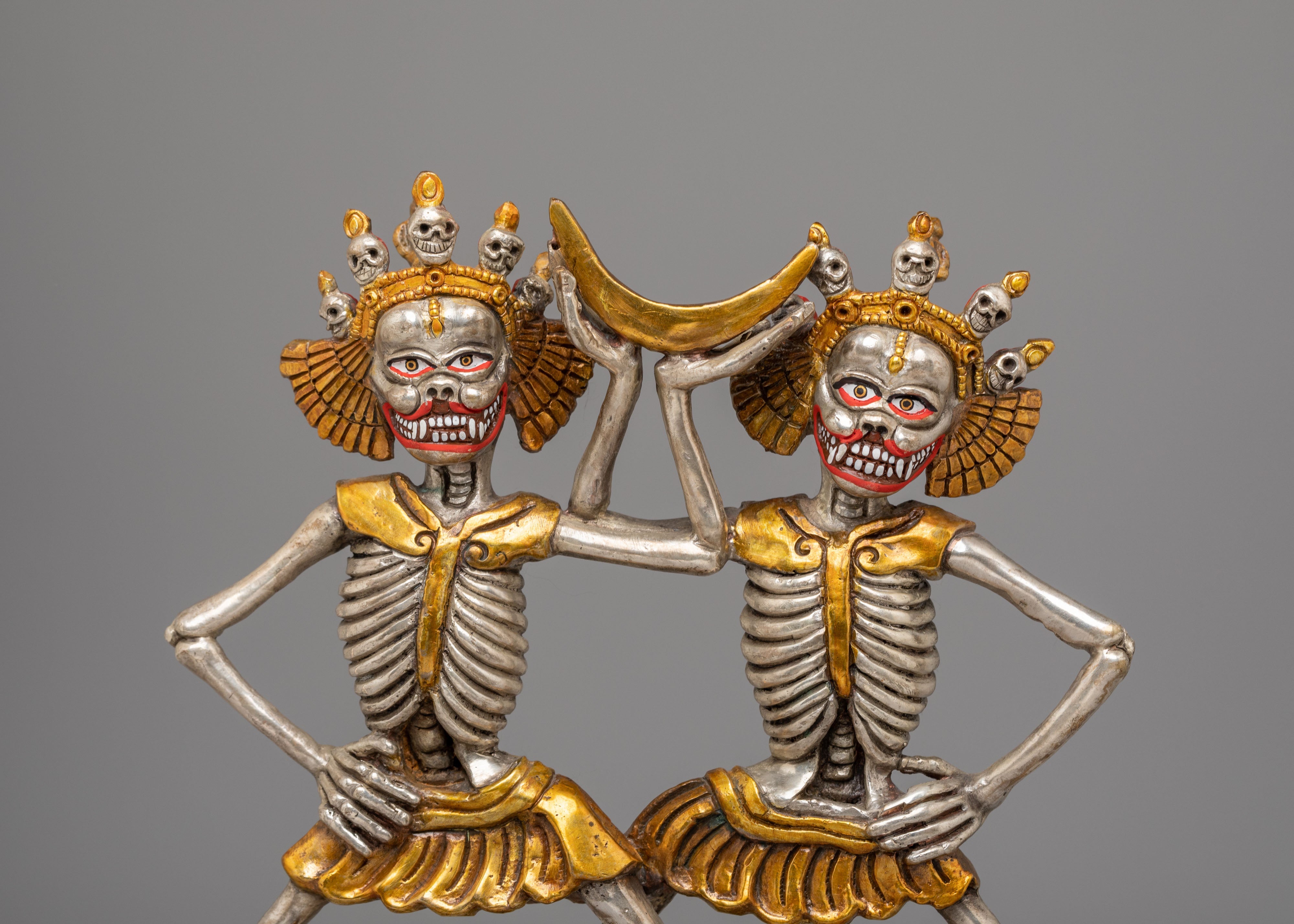 Himalayan Chitipati Sculpture | Guardians of Impermanence and Transformation