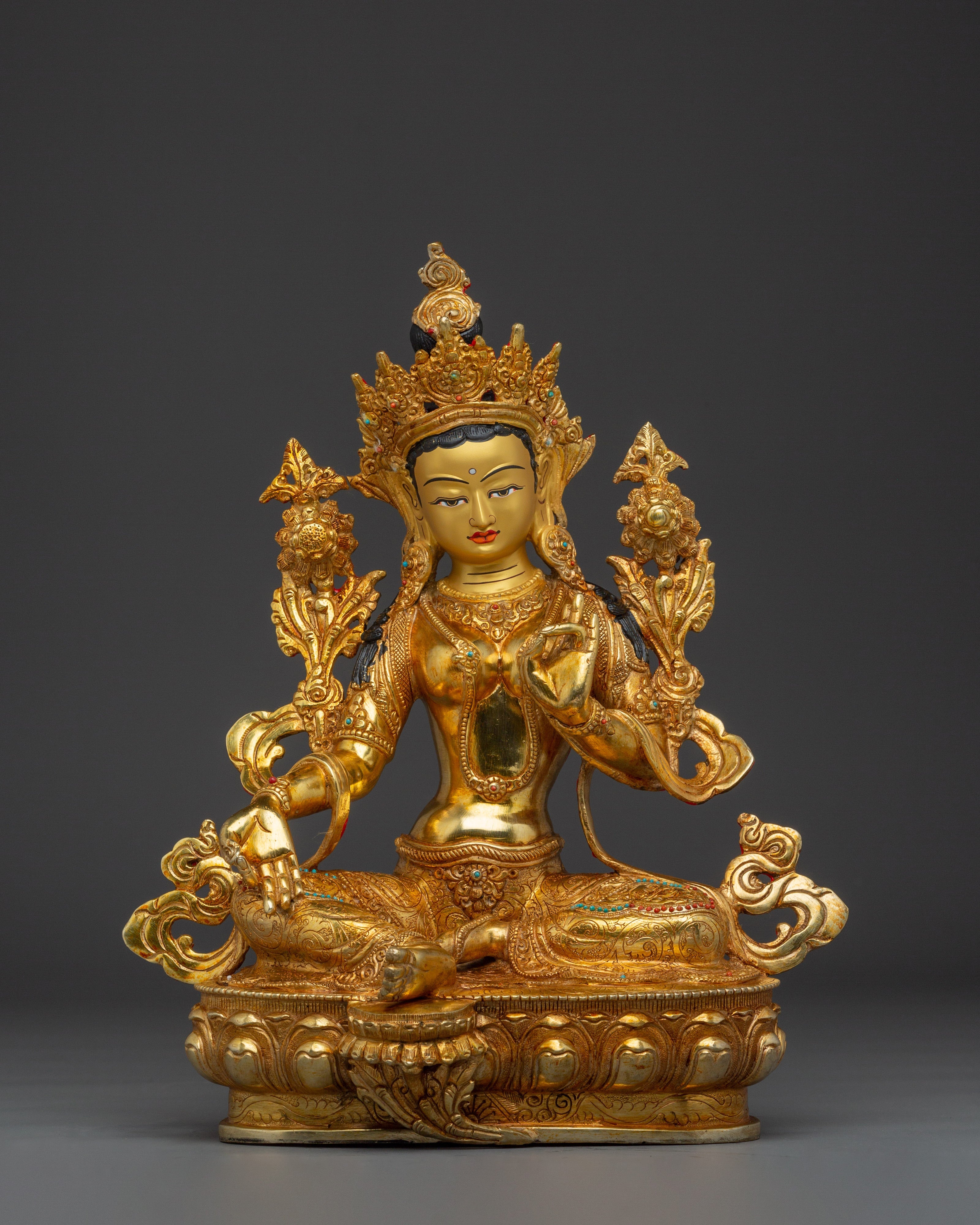 Goddess of Compassionate Action Green Tara Statue