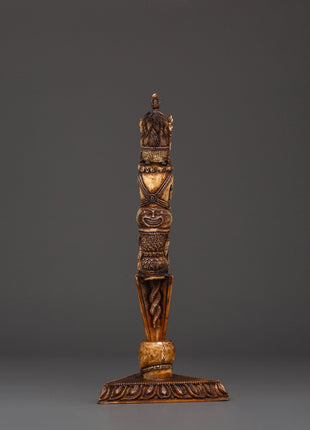 Wrathful Deity Phurba - Yak Bone Ritual Dagger