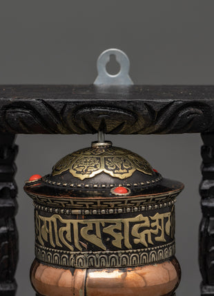Copper and Brass Tibetan Prayer Wheel | Tibetan Meditation Tool