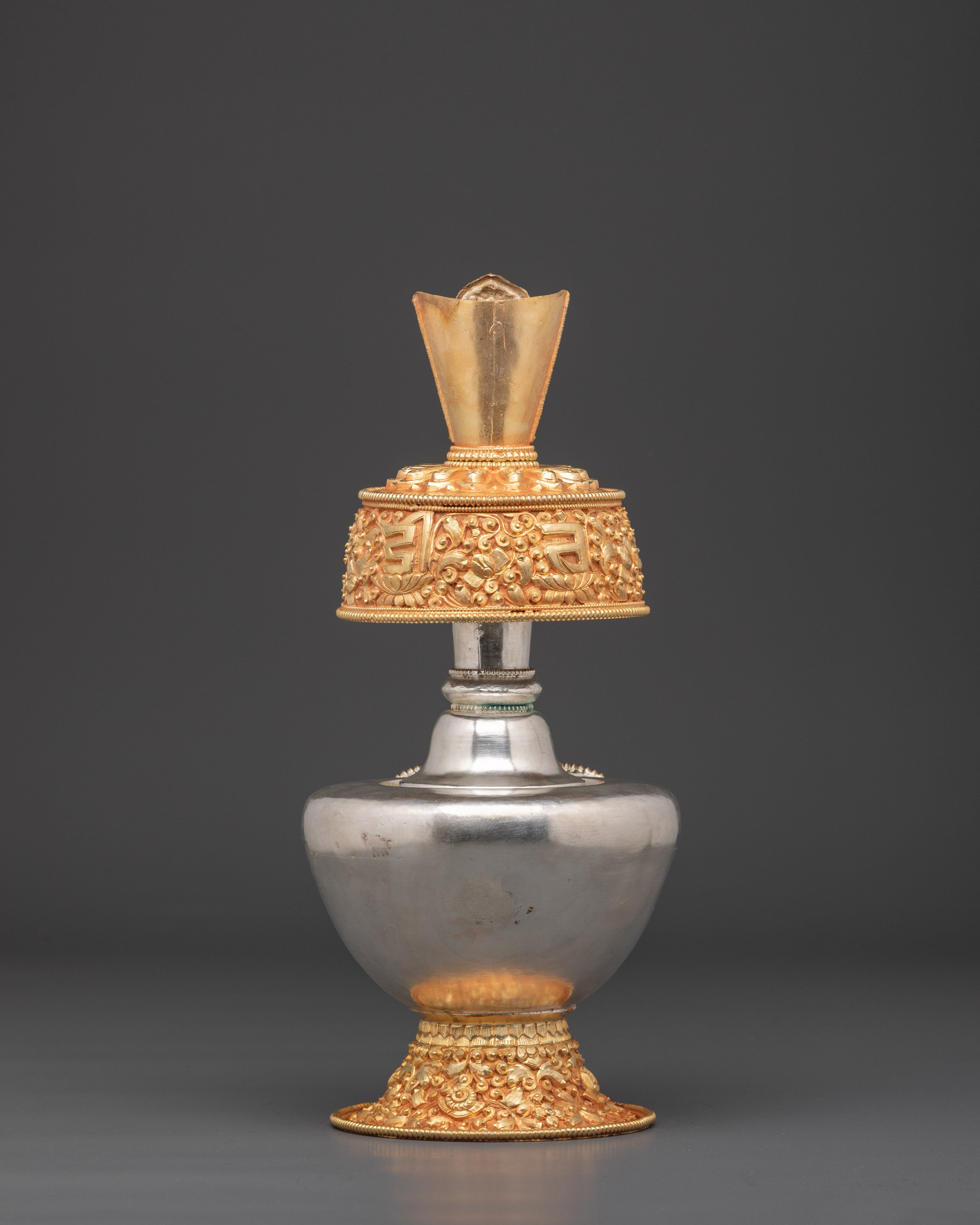 Sacred Tibetan Altar Bhumba | Buddhist Ritual Offering Vase