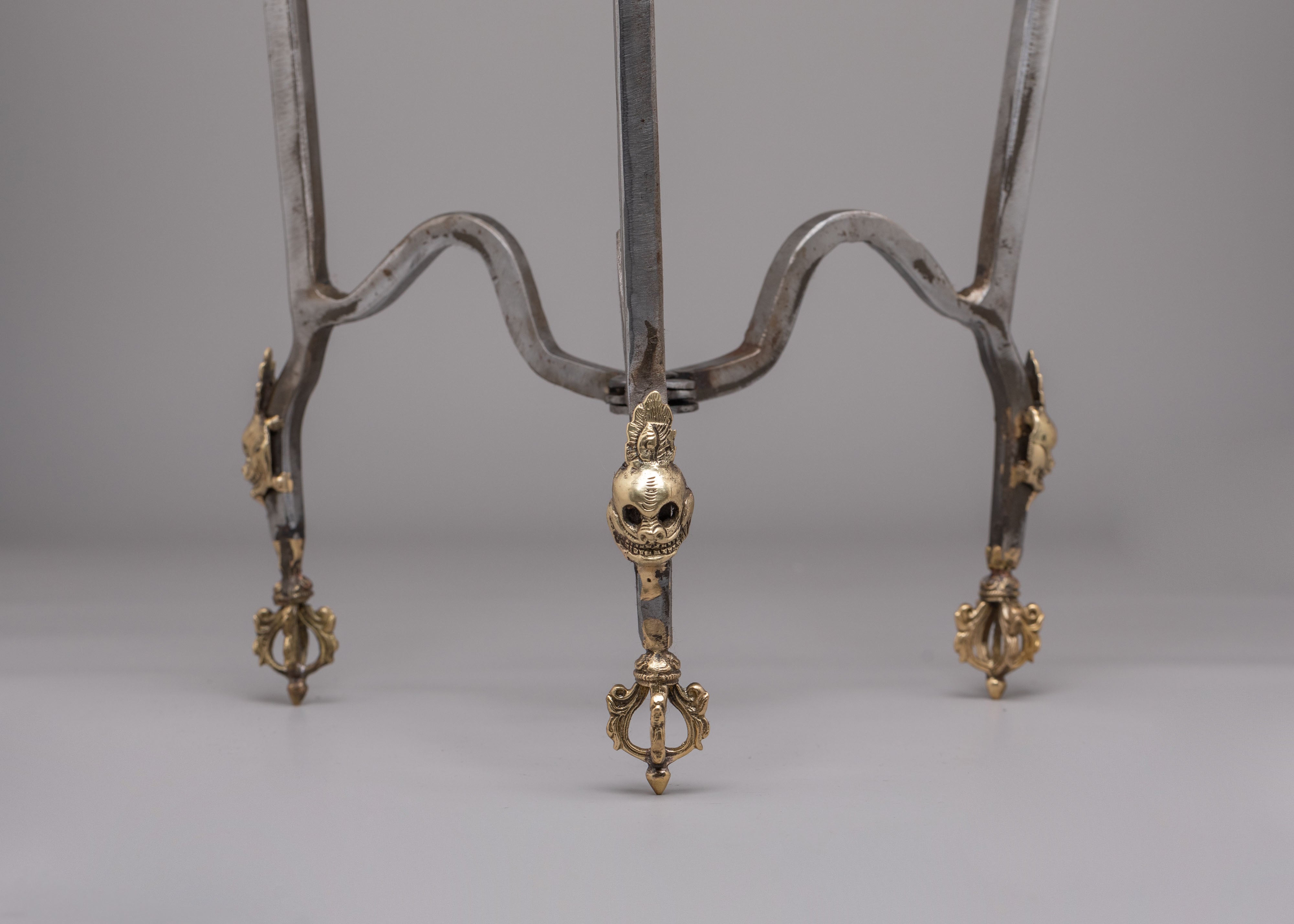 Handcrafted Kapala Stand | Sacred Tibetan Ritual Offering Vessel