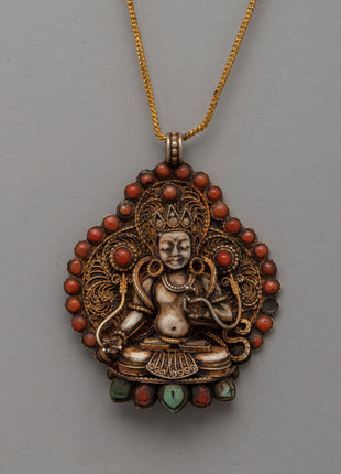Gold-Plated Filigree Locket 