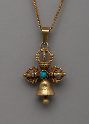 Religious Double Dorje Bell Locket | Sacred Buddhist Jewelry for Protection and Devotion