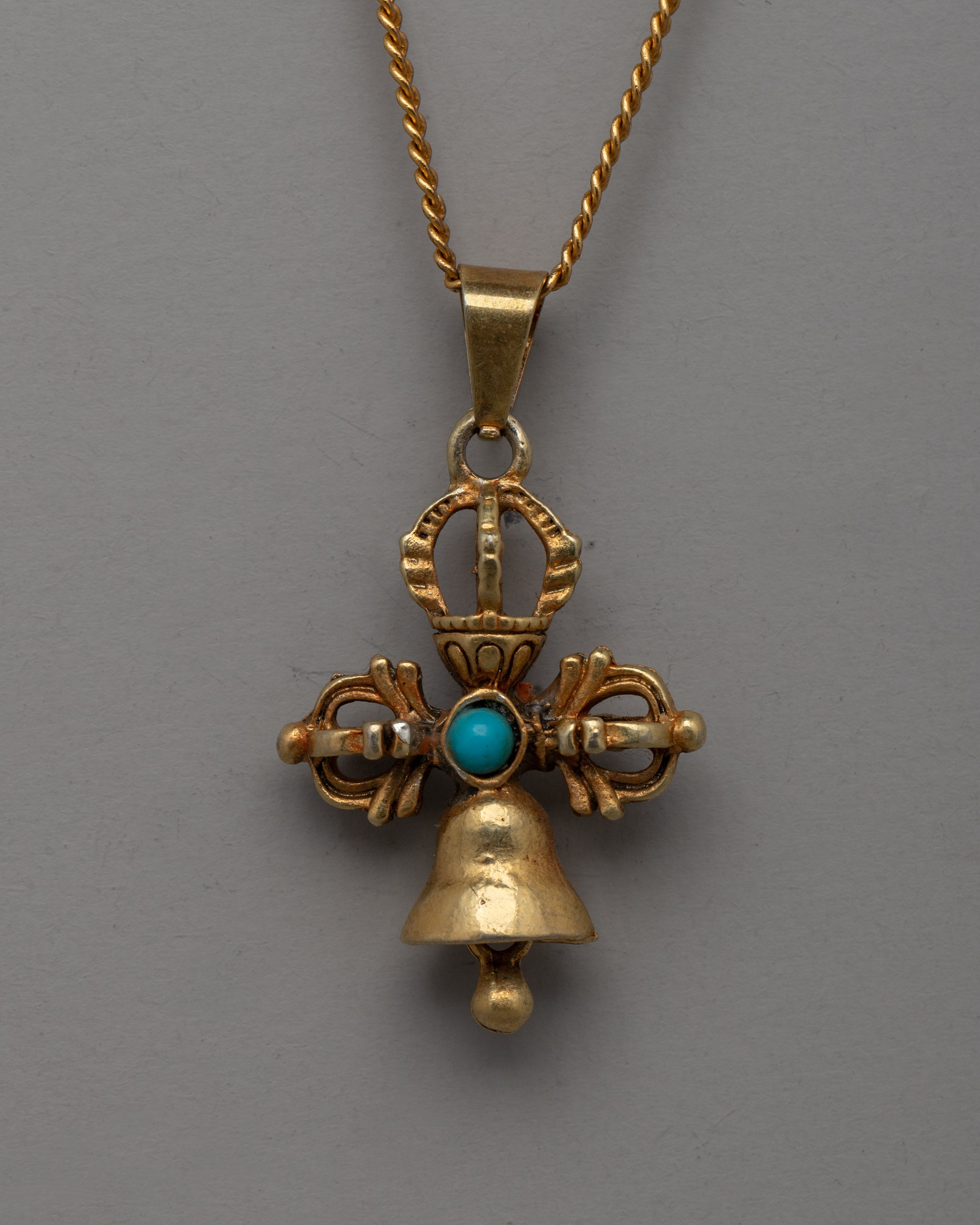 Religious Double Dorje Bell Locket | Sacred Buddhist Jewelry for Protection and Devotion