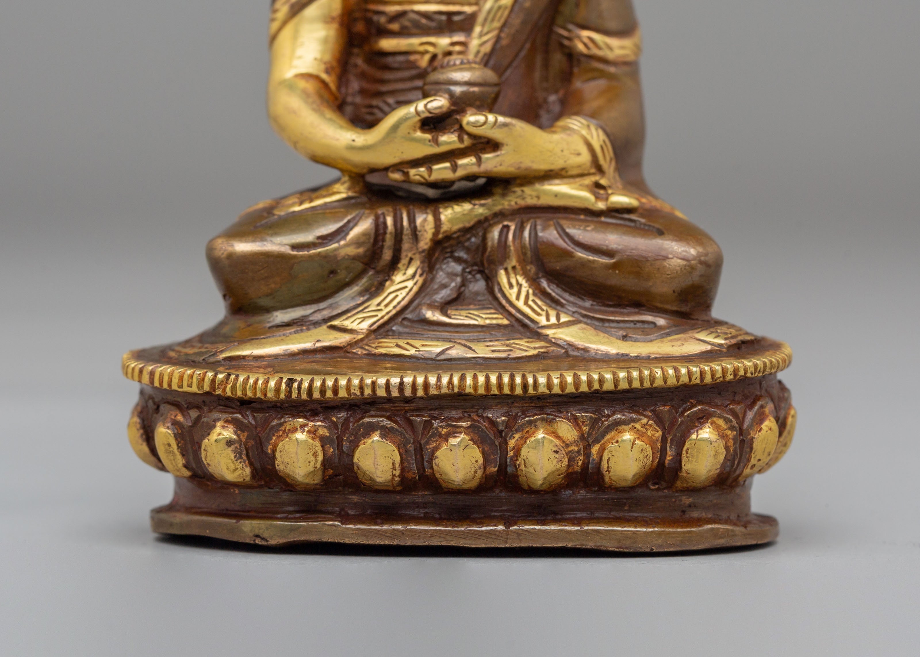 Infinite Light of Amitabha Buddha Statue | Gold Plated Copper Statue