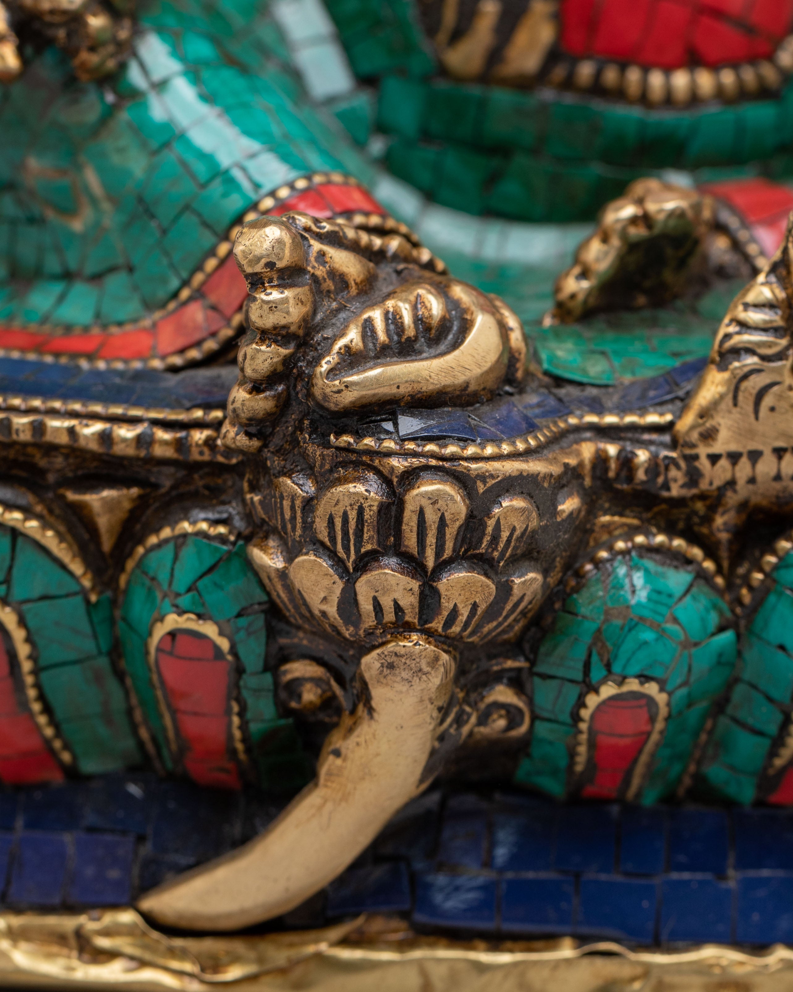 Dzambhala Statue of Wealth and Abundance | Brass Figurine for Mindful Living