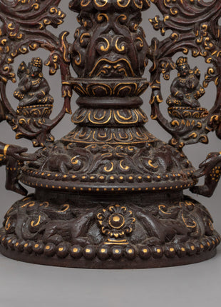 Handcrafted Wooden Lotus Mandala | A Symbol of Enlightenment & Spiritual Awakening