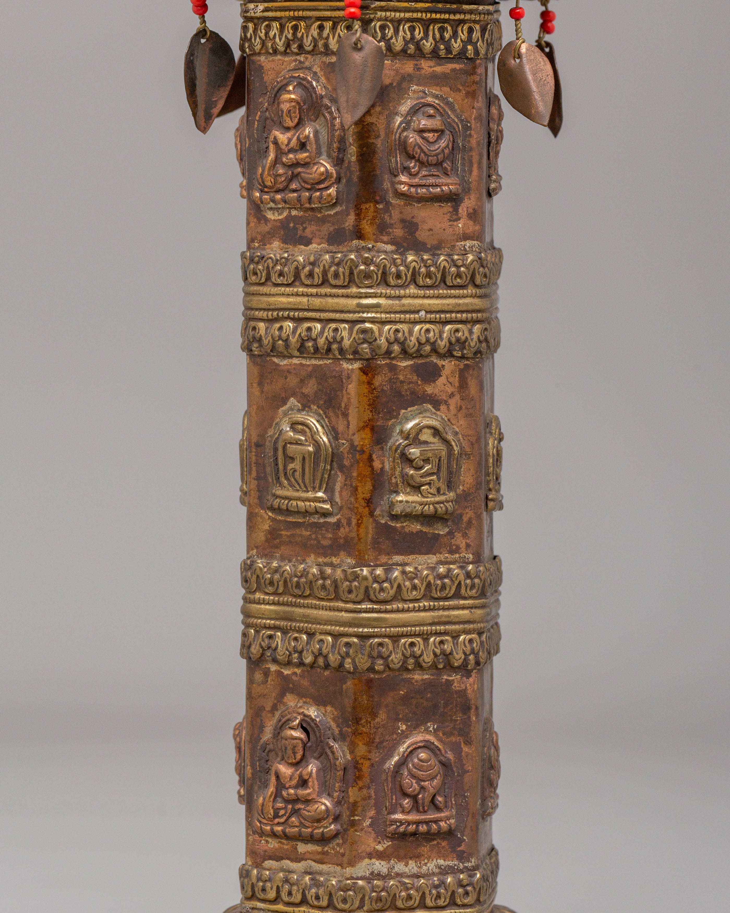 Himalayan Carved Incense Burner Pair | Ritual & Meditation Offering Vessels