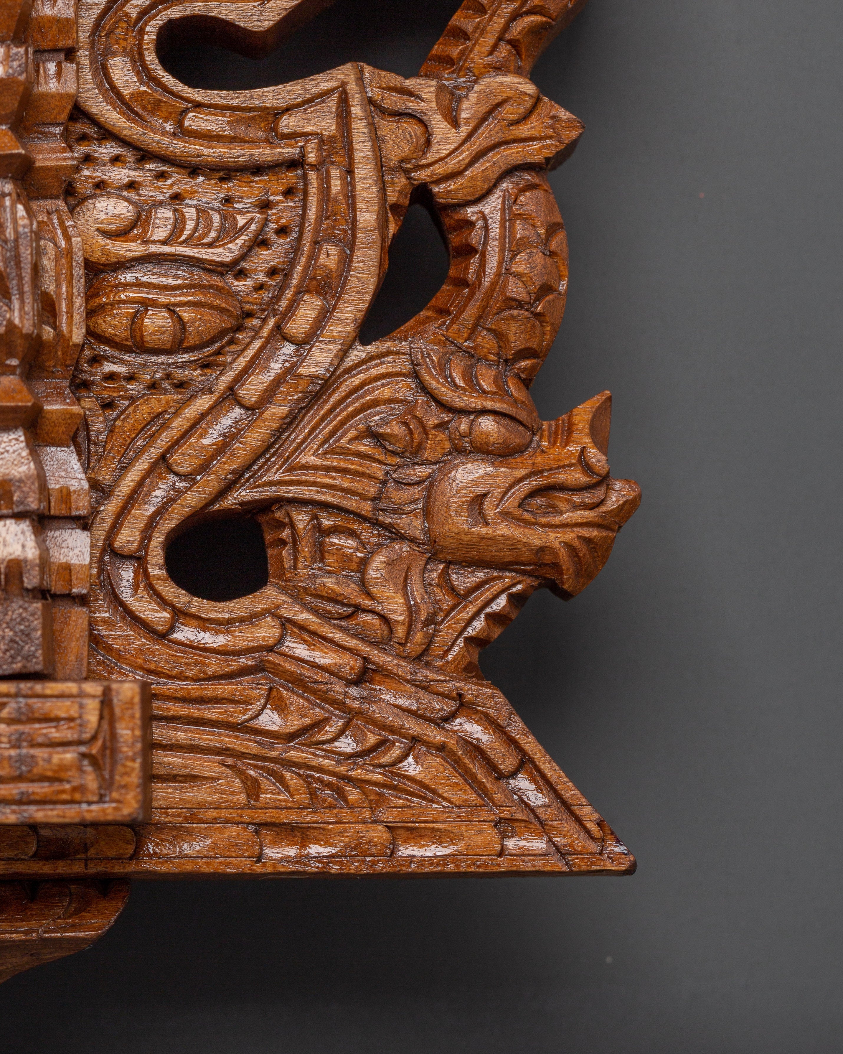 Wooden Hand Carved Newari Wall Hanging | Symbolic Newari Art