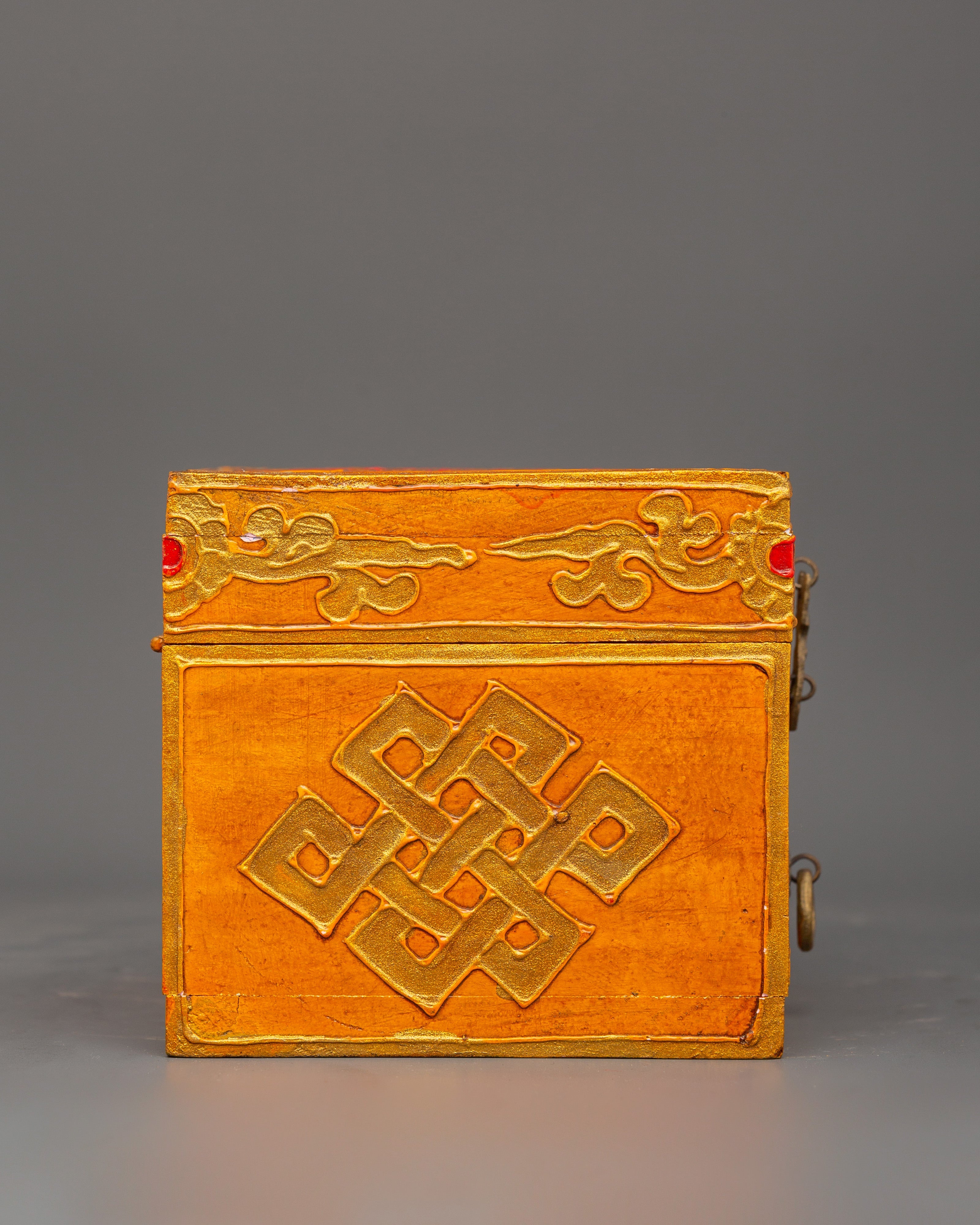 Tibetan Wooden Box with Drawers | Spiritual Storage for Jewelry or Altar Items