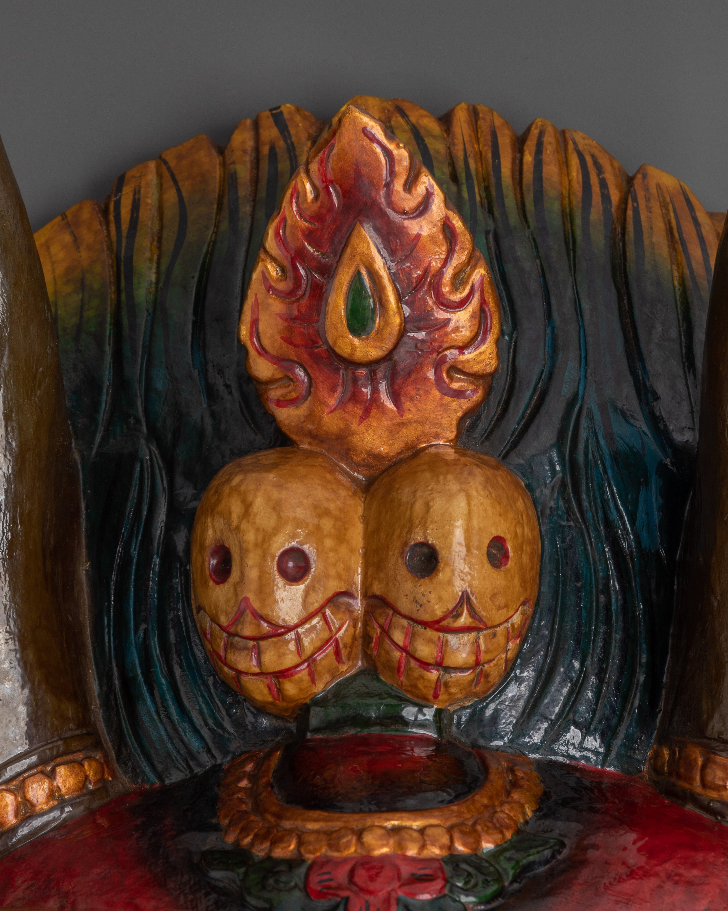 Traditional Mask | Colorful Spiritual Sculpture