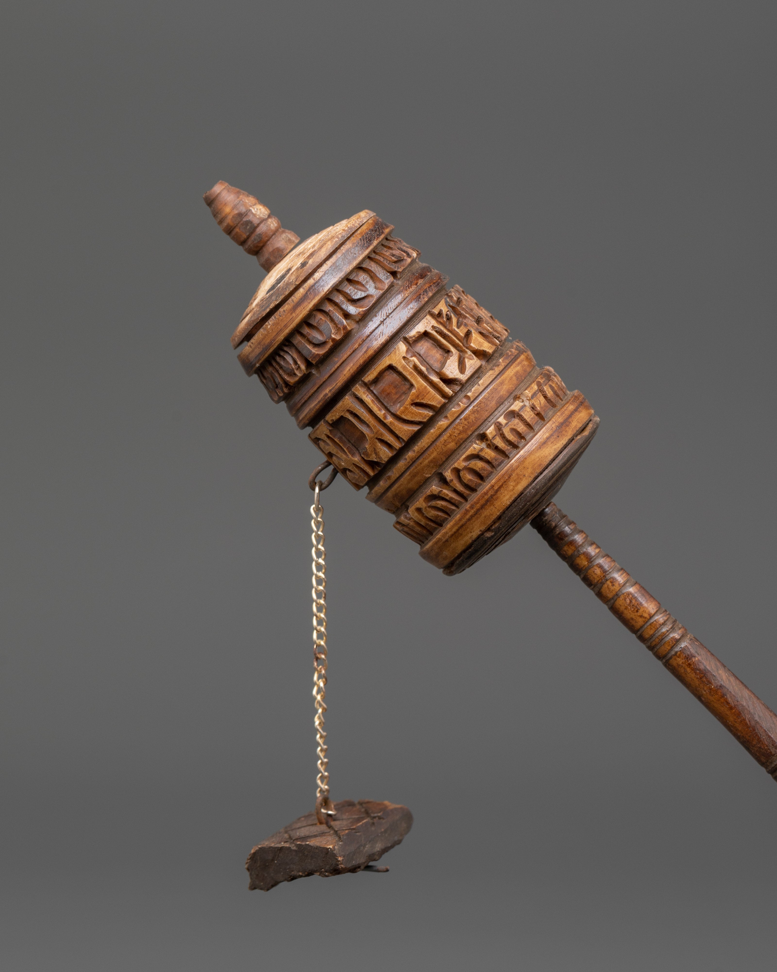 Prayer Wheel Buddhist Handheld Meditation Tool | Mantra Spinner for Spiritual Practice