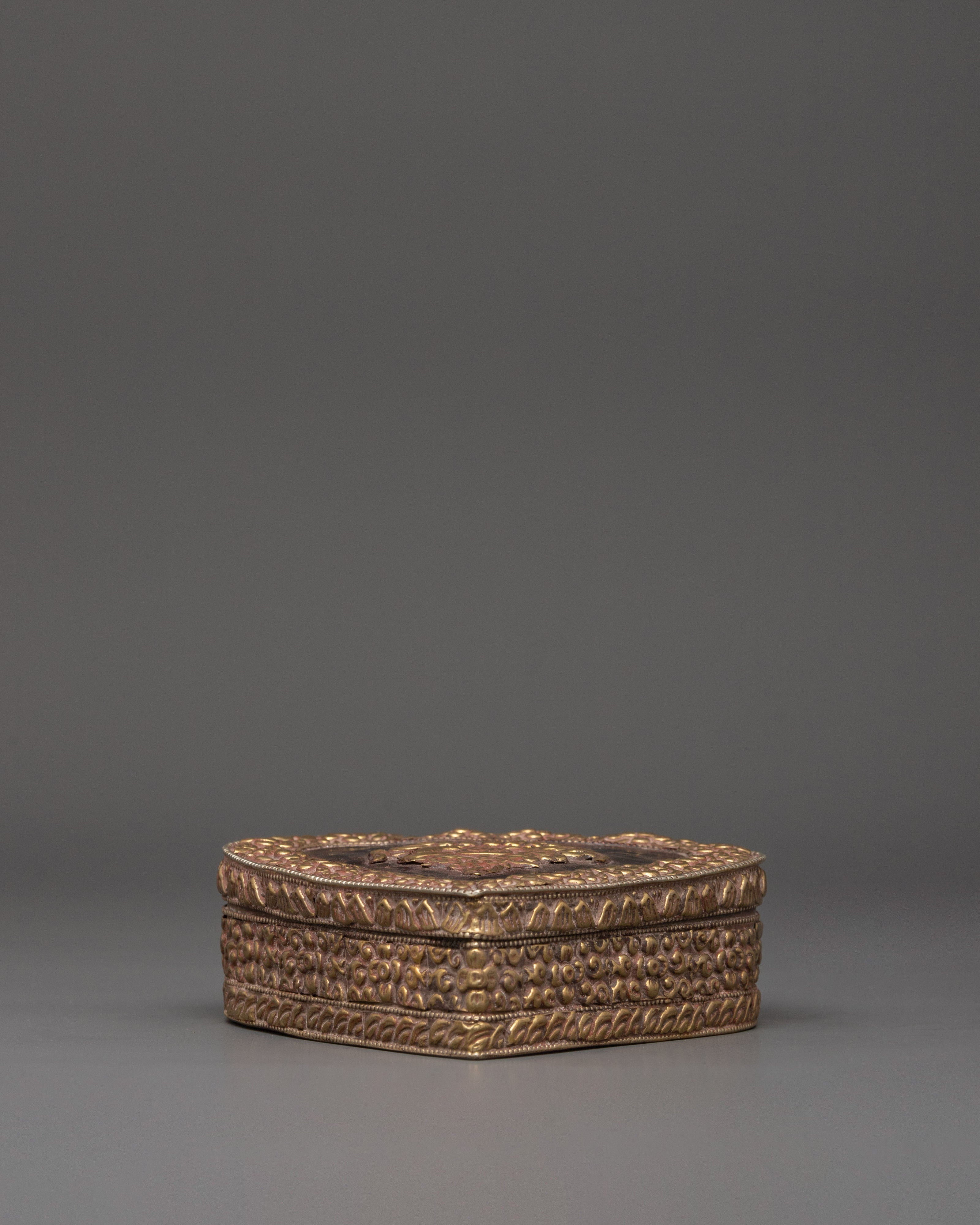 Copper and Brass Treasure Box for Decor | Sacred Decorative Storage
