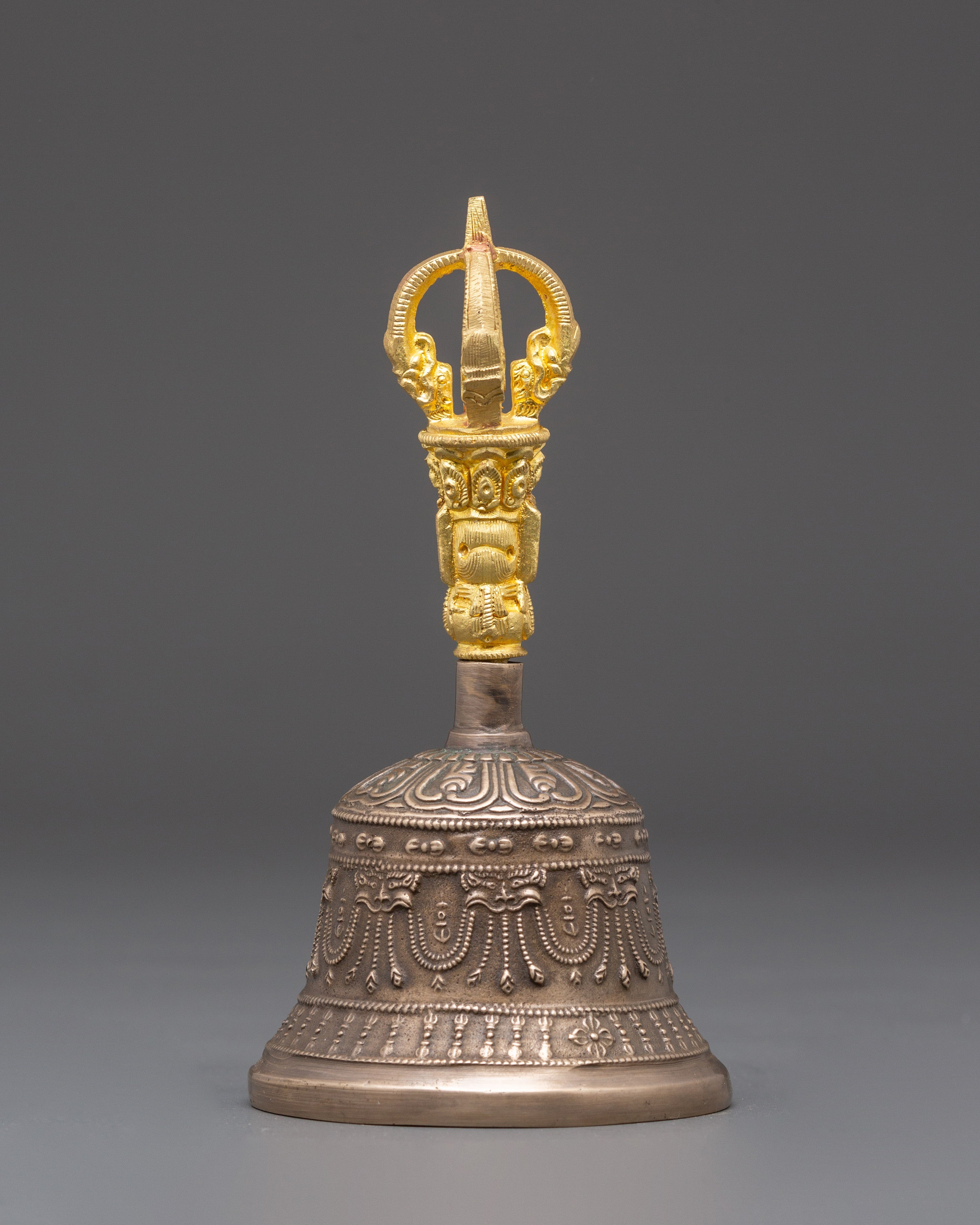 Handcrafted Bell and Vajra Set | Spiritual Tools for Rituals and Meditation