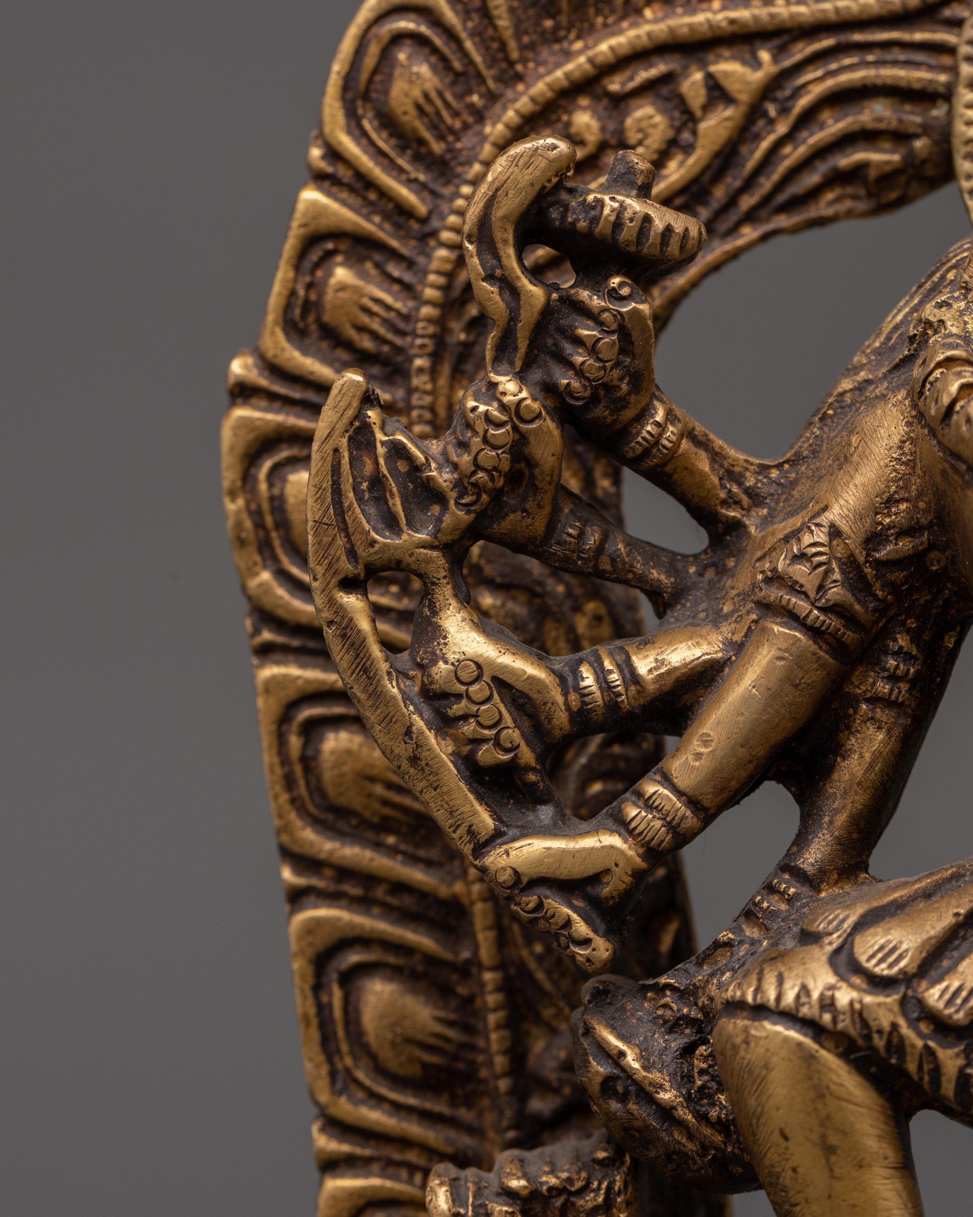 The Mahakali brass statue | Home Shrine Art