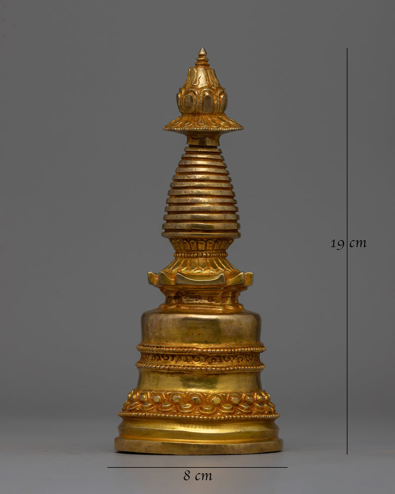 Tibetan Handmade Stupa  | Religious  Sculpture