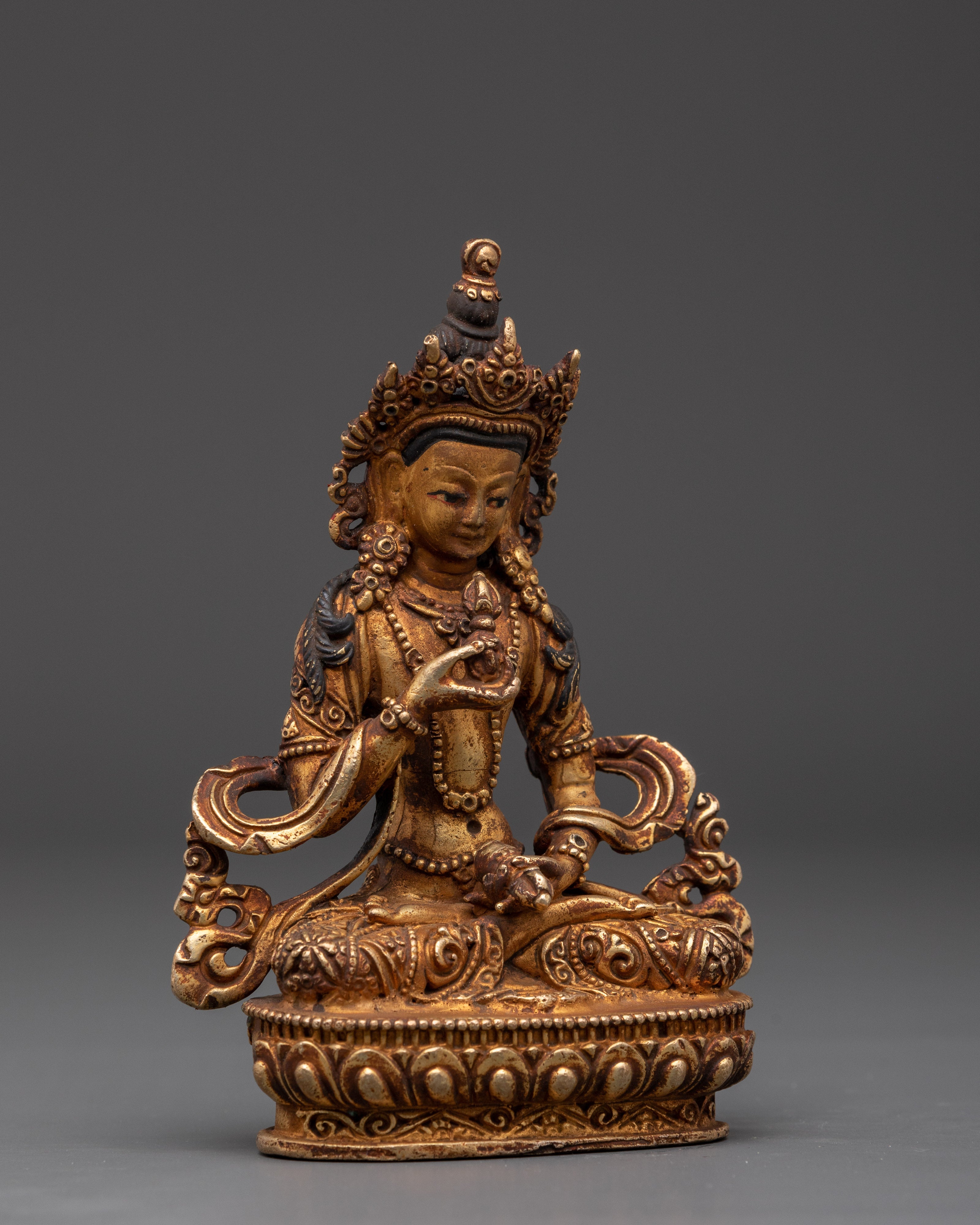 Seated Vajrasattva Statue | Tibetan Buddhist Meditation Sculpture