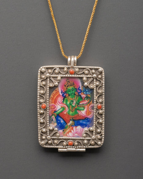green-tara-silver-sacred-locket