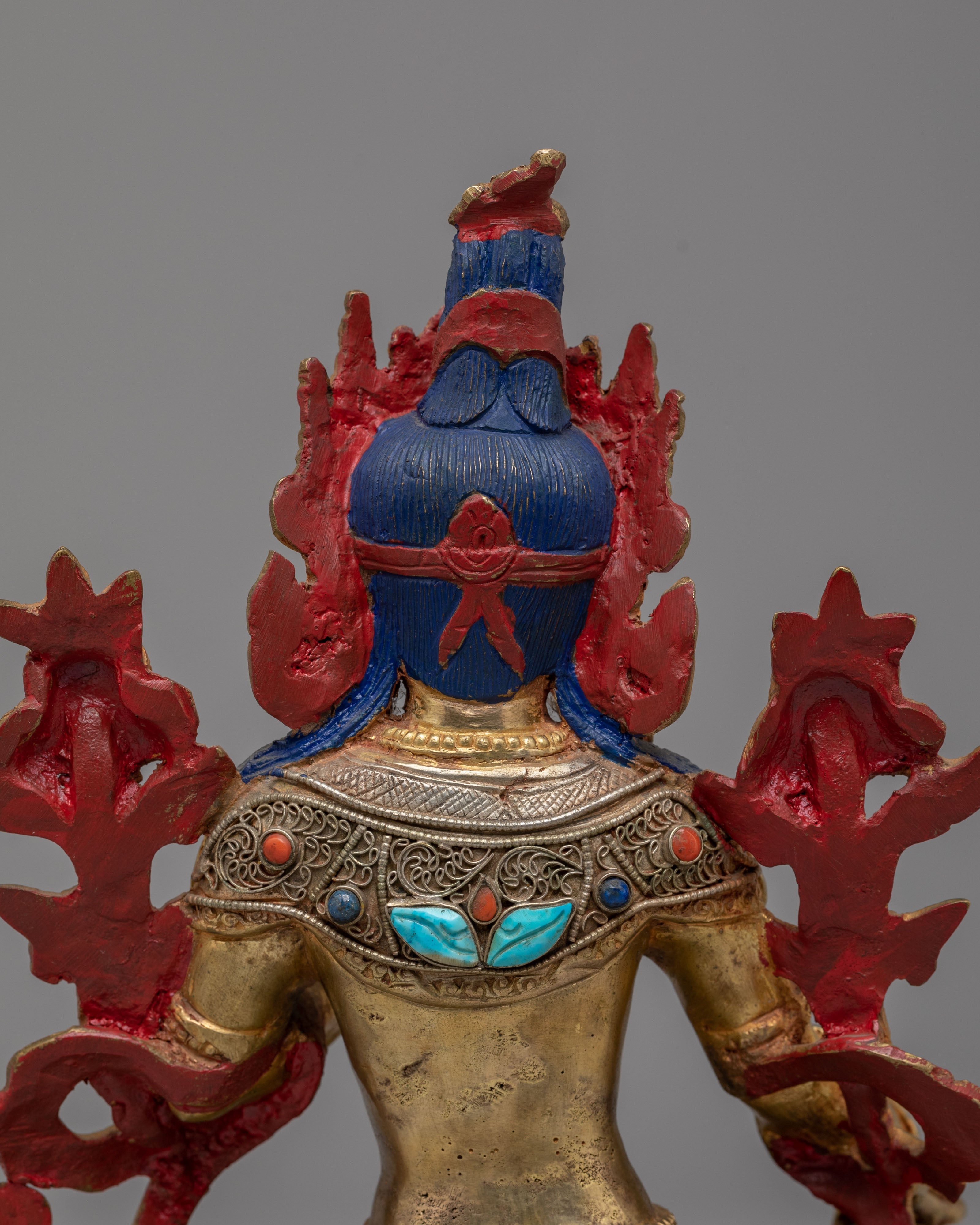 Spiritual Shyama Tara Statue for Altar | Handcrafted Copper Figure