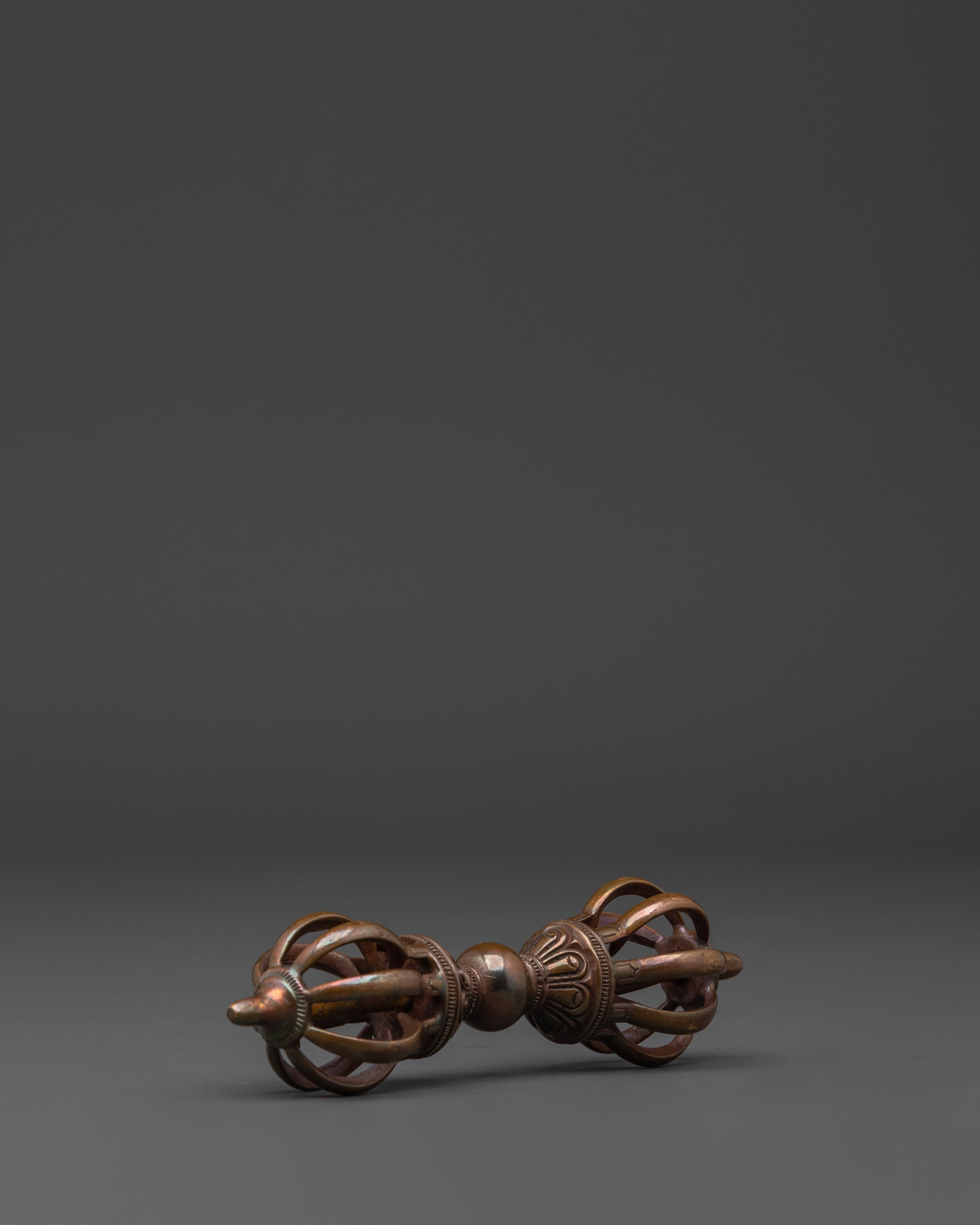 Oxidized Copper Dorje Vajra | Spiritual Protection