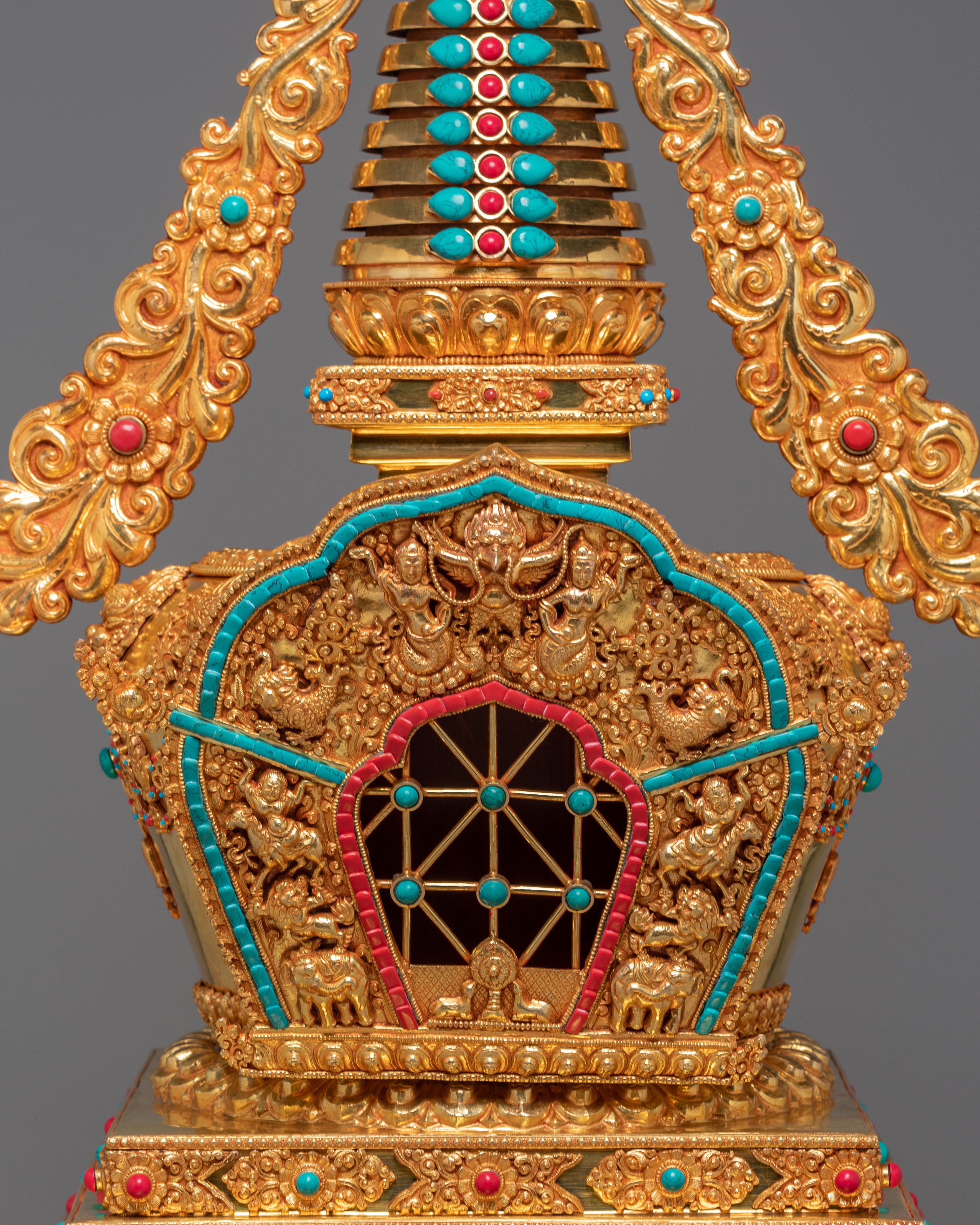 Traditional Spiritual Enlightenment Stupa | Handmade Buddhist Shrine