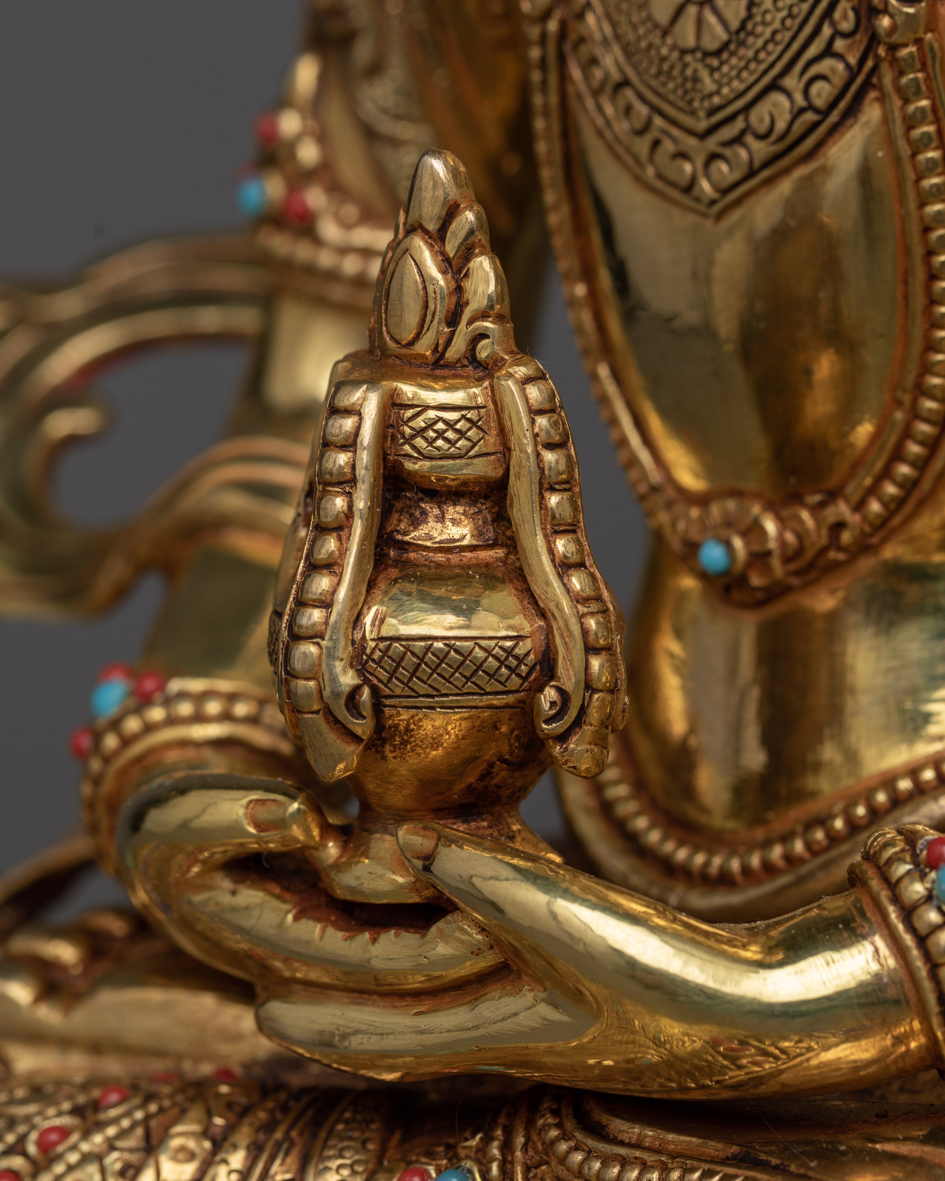 Amitayus-Aparamita Sculpture | Dual Essence of Longevity & Wisdom