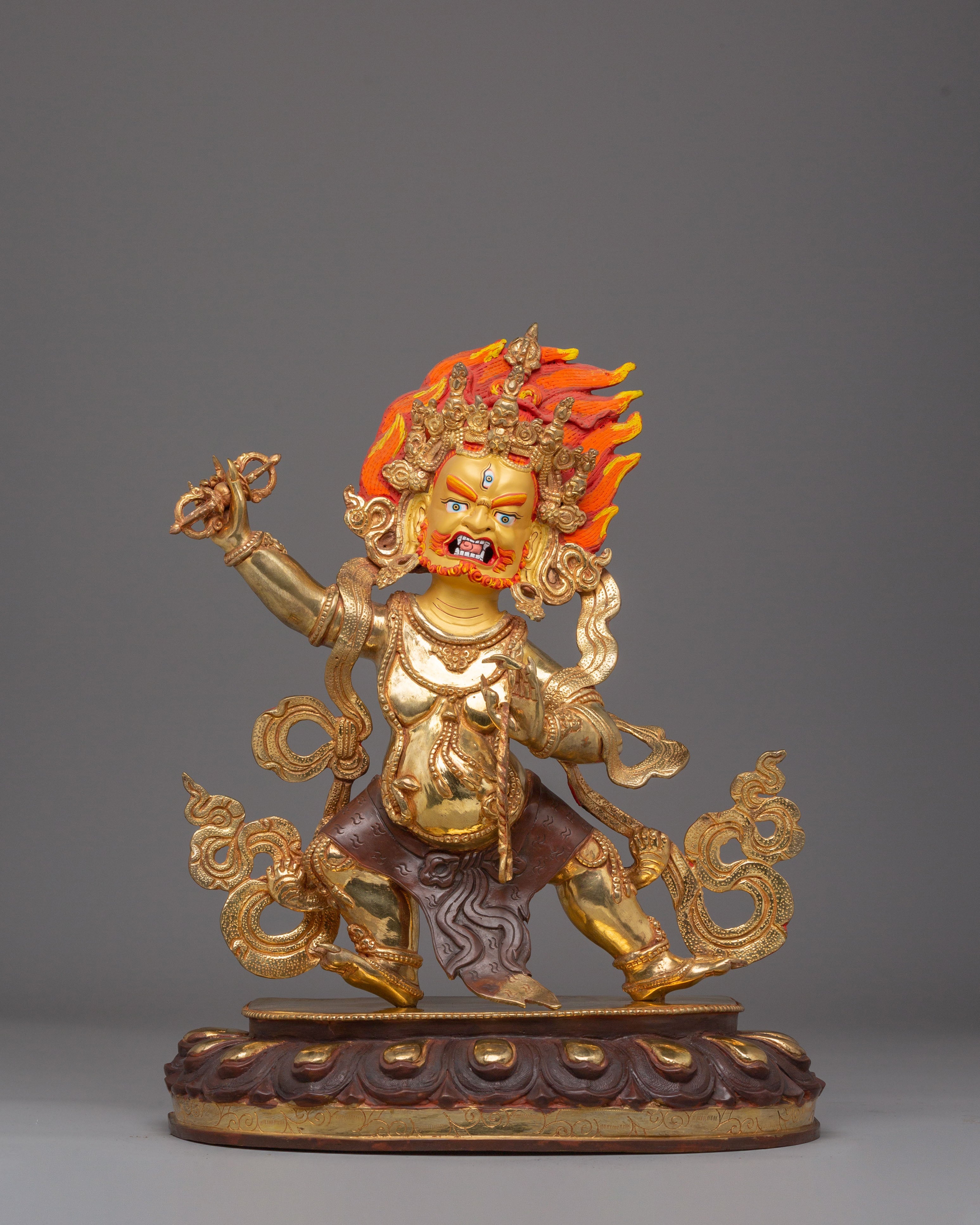 Vajrapani Handcrafted Sculpture | The Protector and Guide of Gautama Buddha