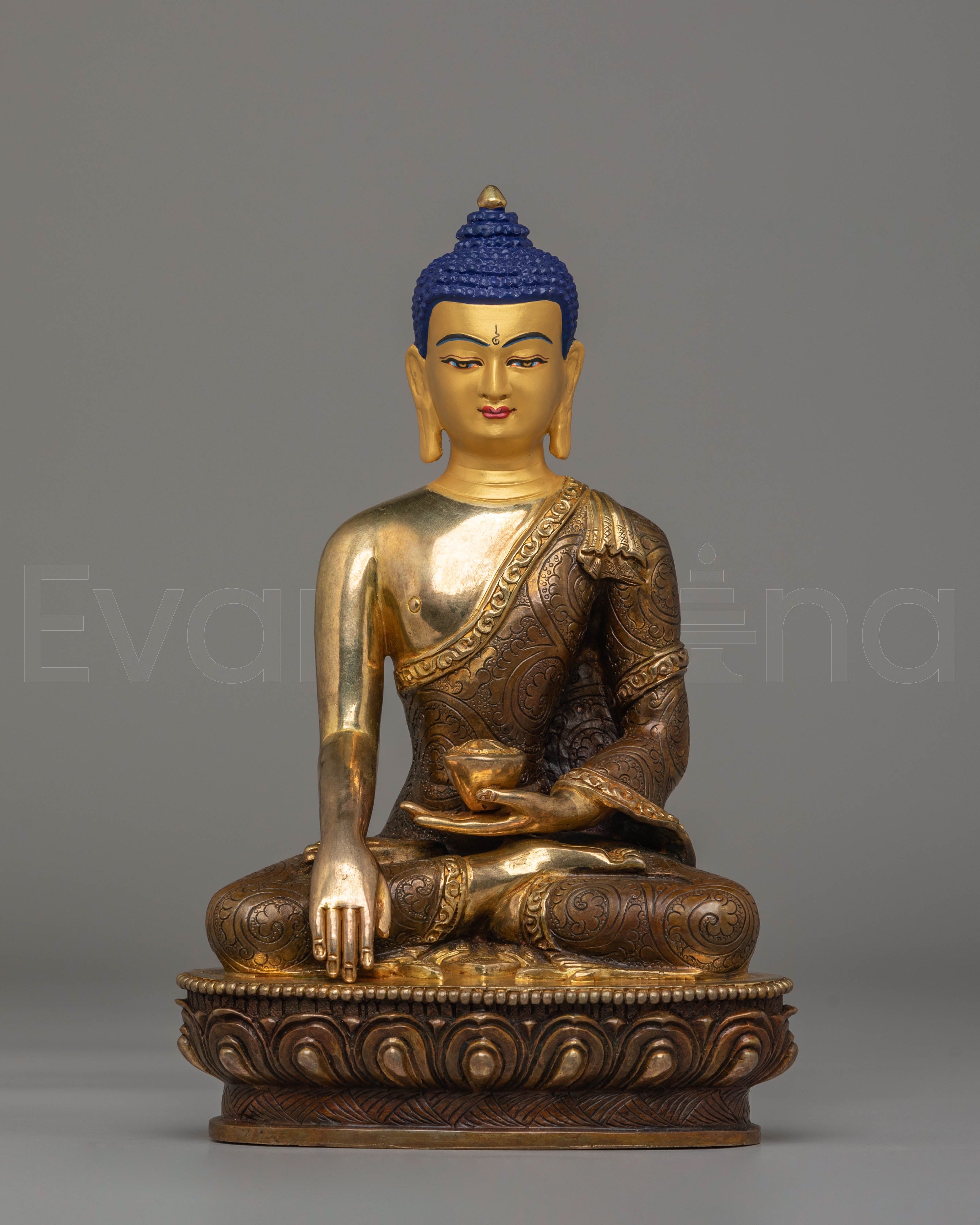 最高級ブッダ像 Ｆinest Buddha Statue,Gold Ｐlated Handcrafted Gautam Buddha Golden Statue