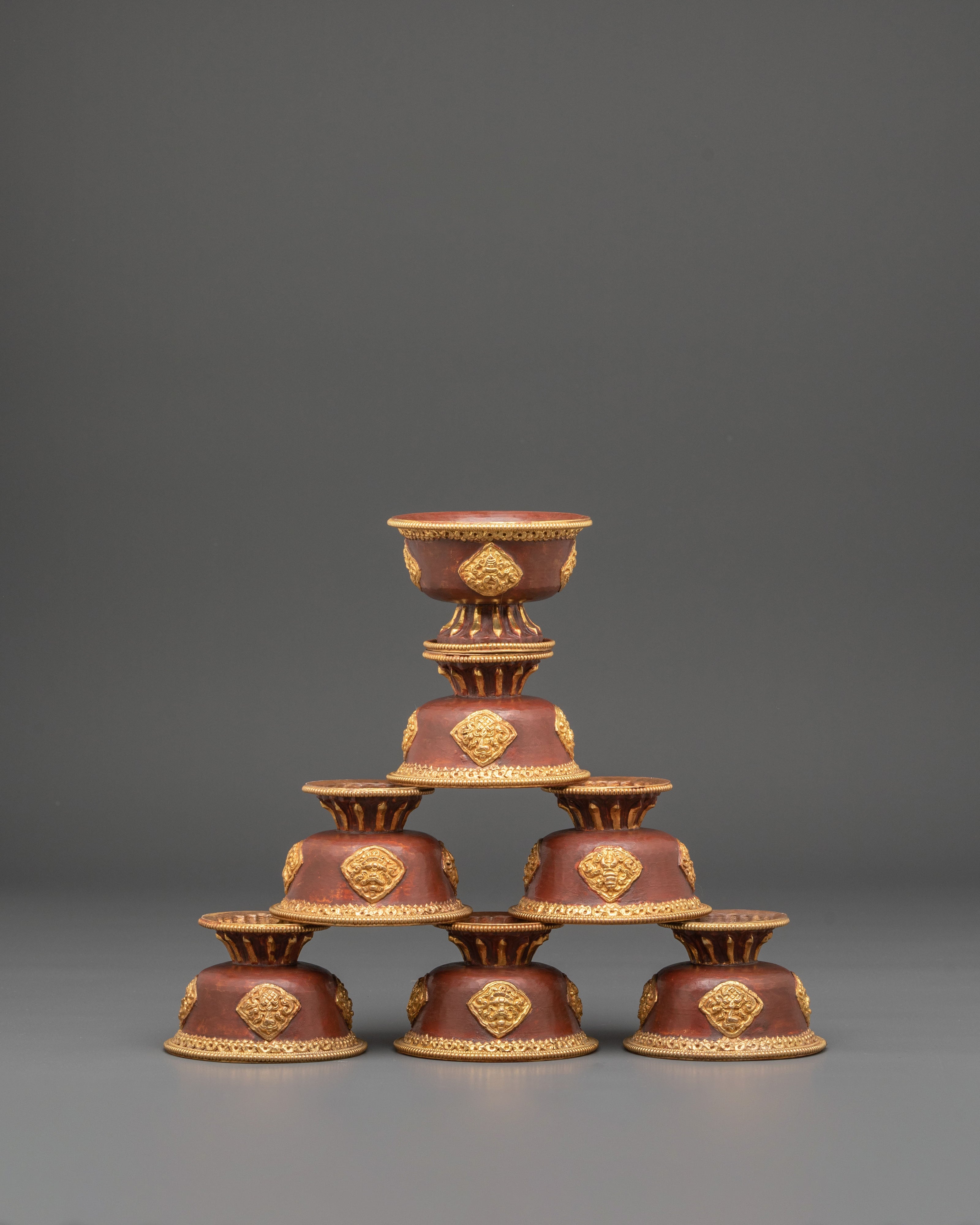 Spiritual Altar Offering Set | Tibetan Buddhist Water Offering Bowls