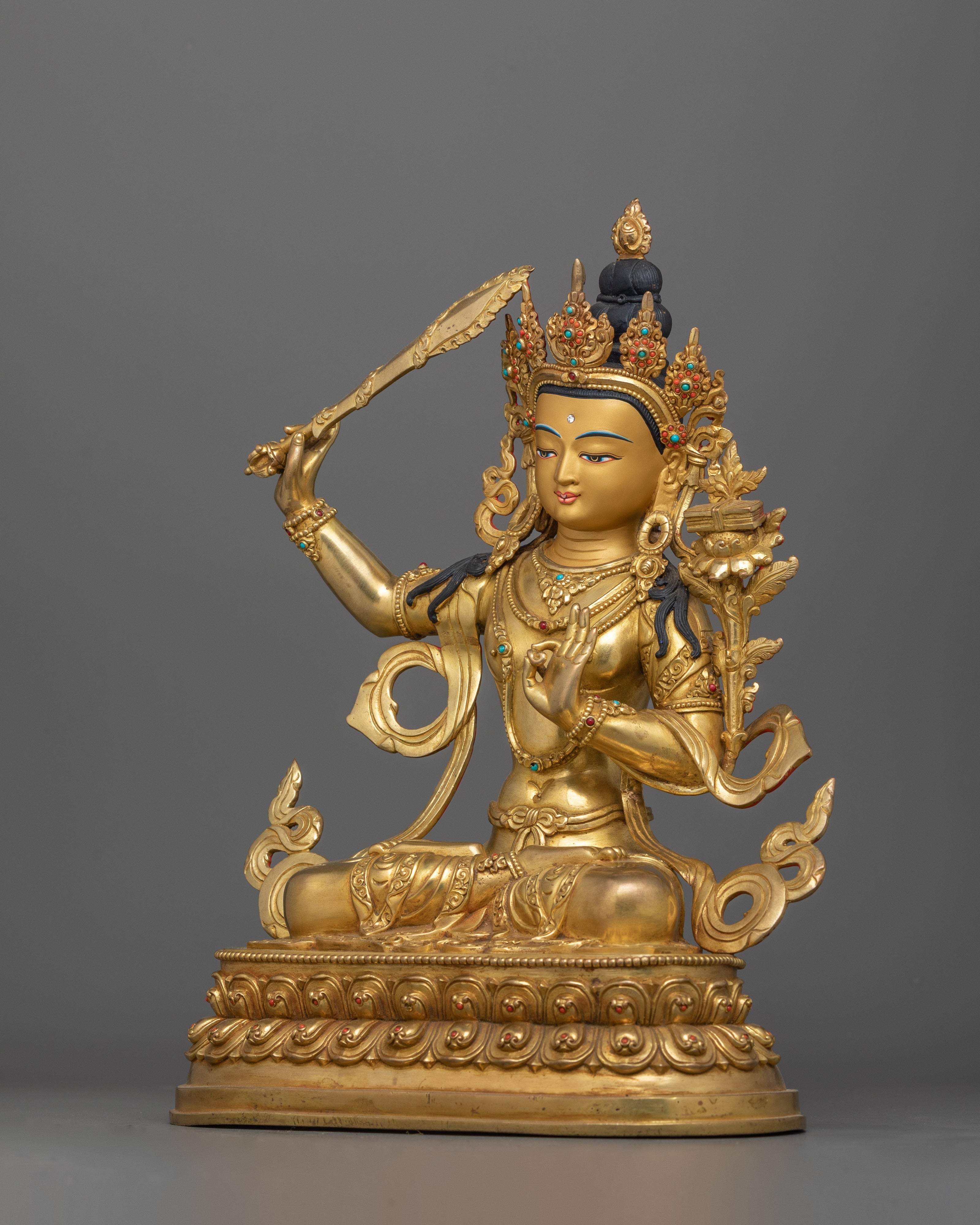 Manjushri with Prajnaparamita Sutra | Inspire Wisdom, Healing, and Transformation