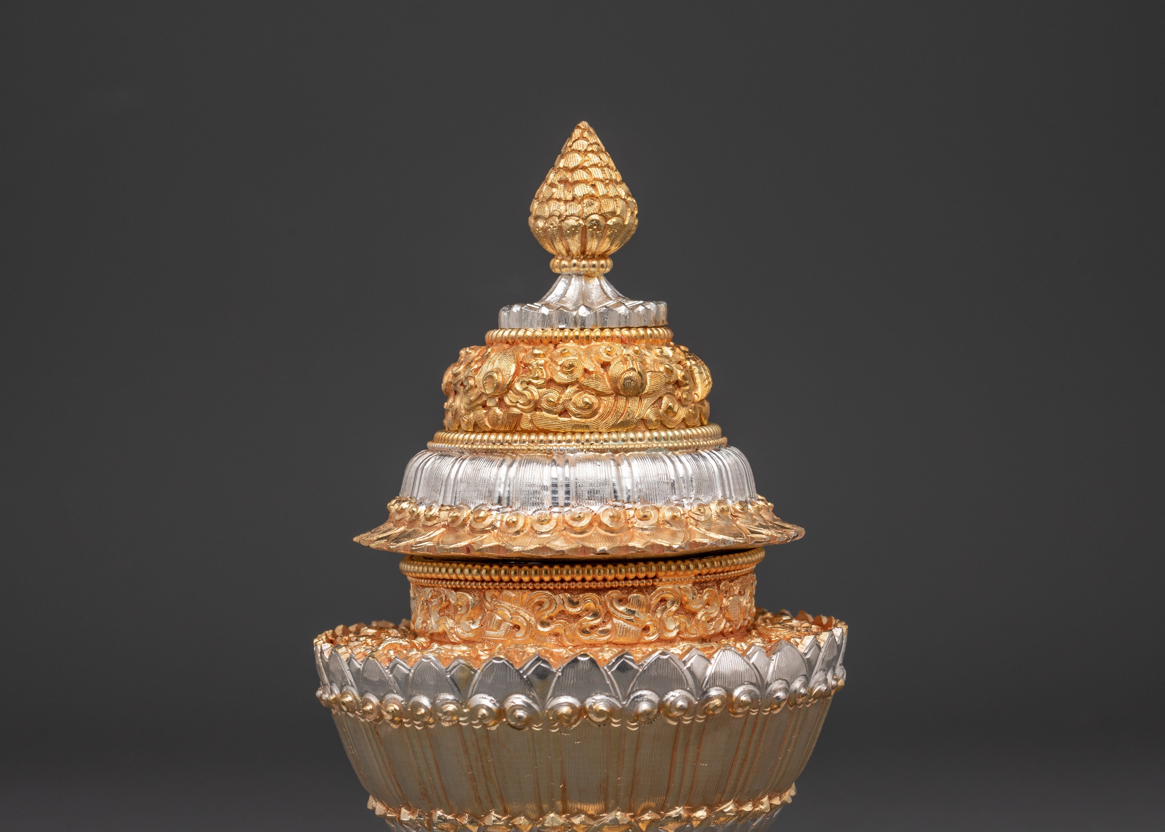 Tibetan Sacred Dhupur Rice Pot | Rice Pot for Tibetan Buddhist Rites and Rituals