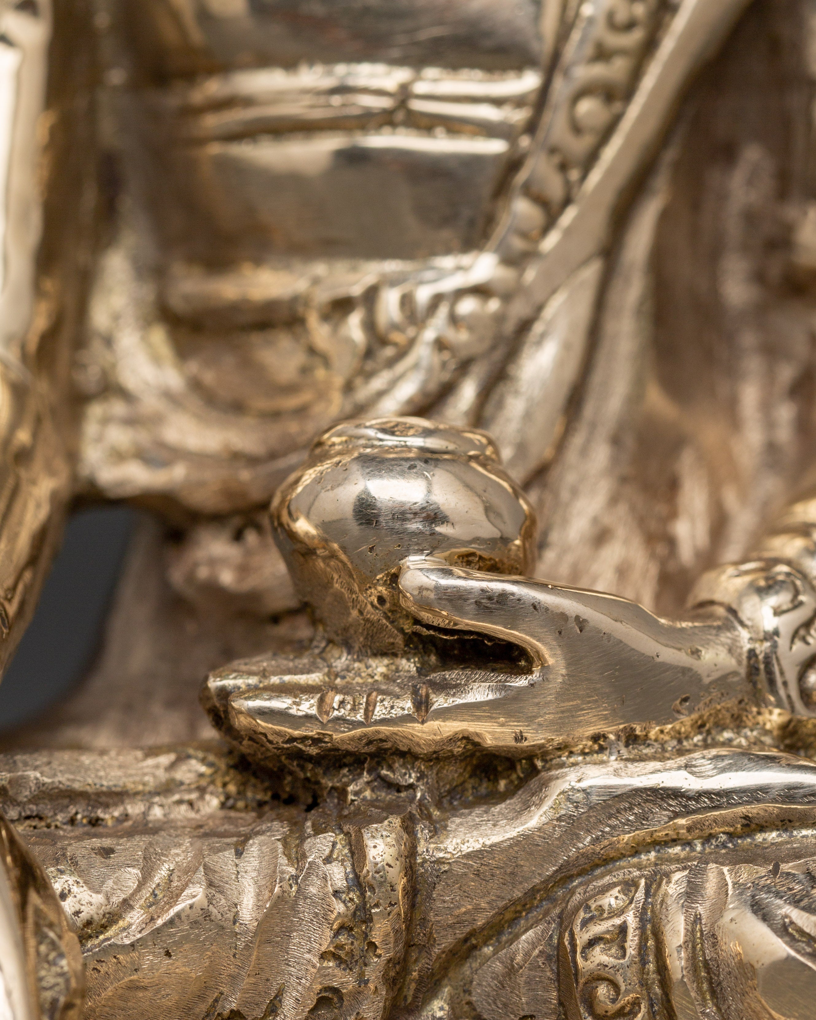 Historical Shakyamuni Buddha Statue | Traditional Brass Sculpture