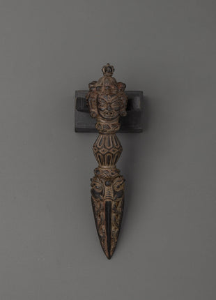 Tibetan Phurba with Stand | Ritual Dagger