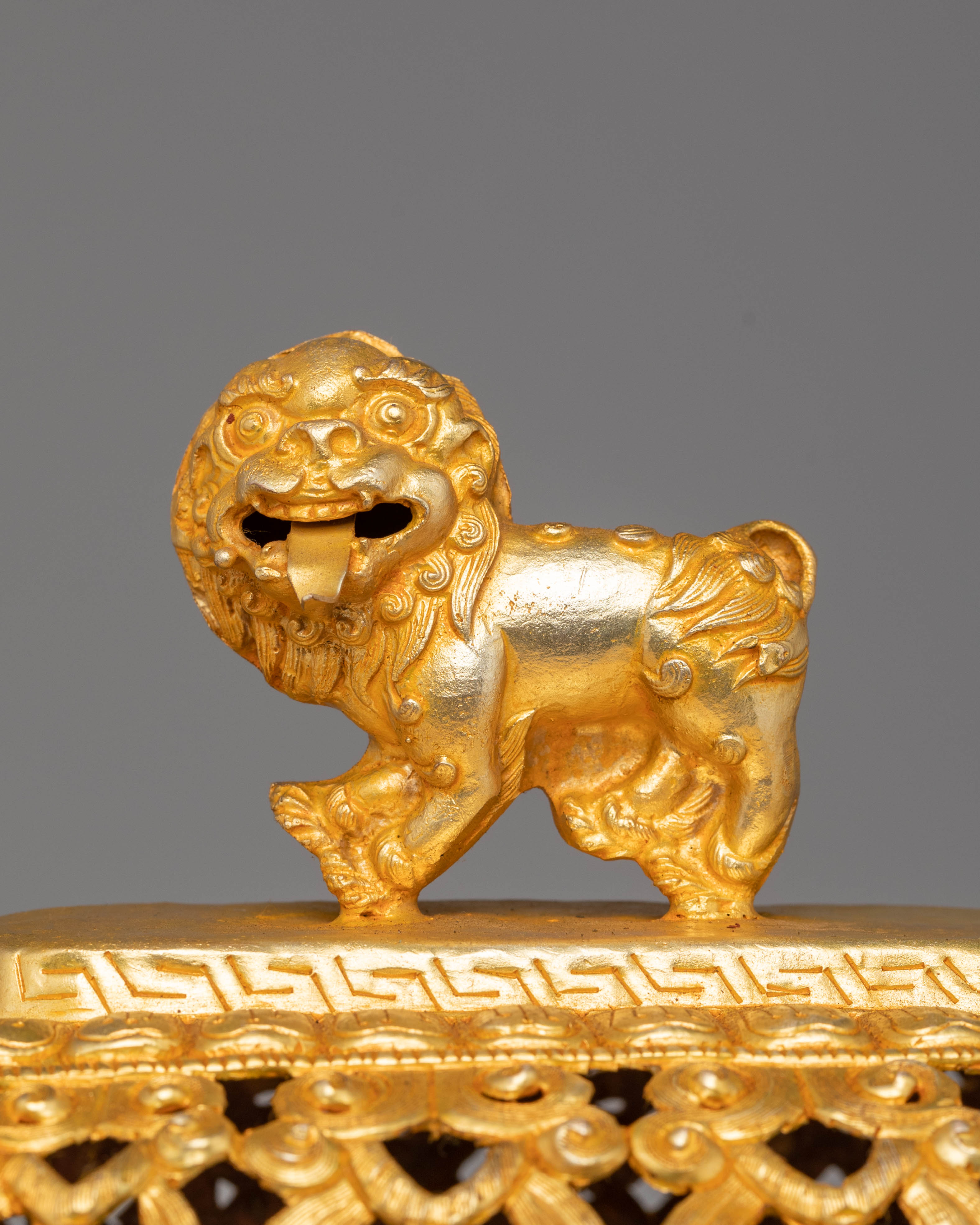 Electro Gold Plated Rice Pot for Offering | Tibetan Buddhist Ritual Tool