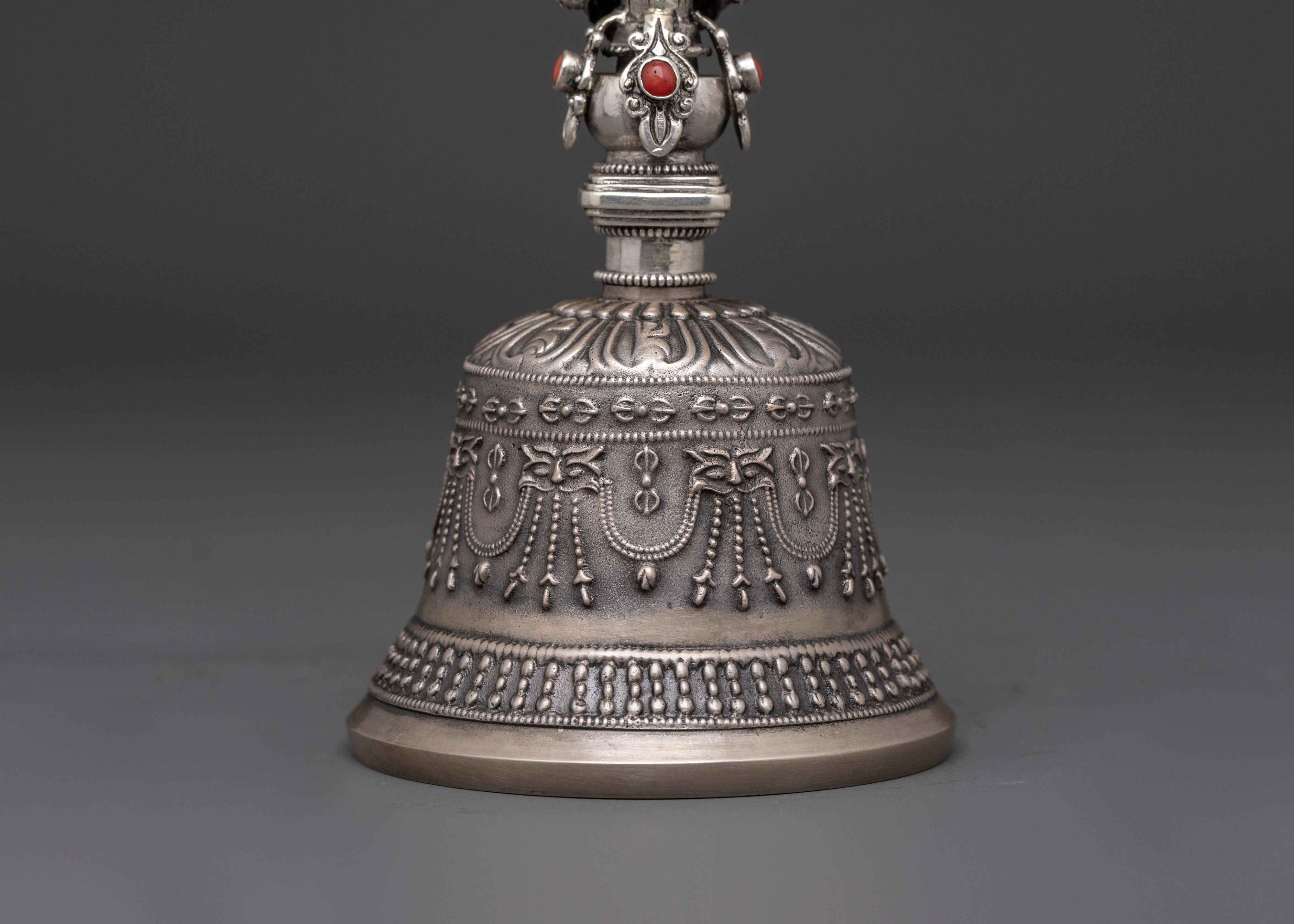 Silver Vajra Bell for Altar | Altar and Meditation