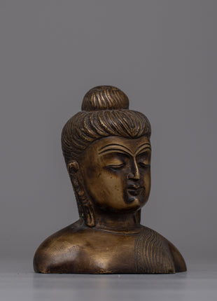 Sacred Brass Buddha Head | Perfect for Meditation and Peaceful Decor