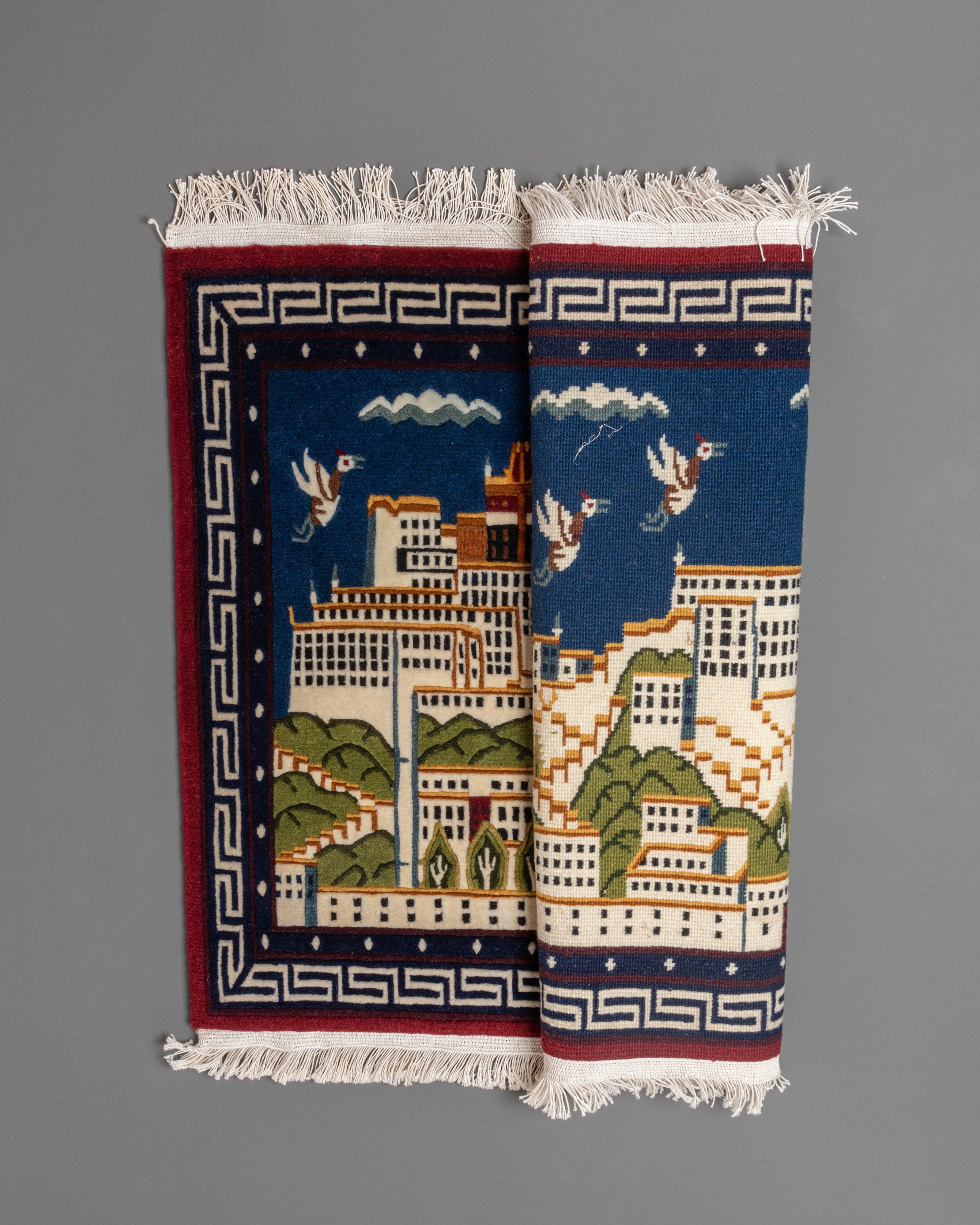 Potala Palace Woven Rug | Tibetan Rug For Home Decor