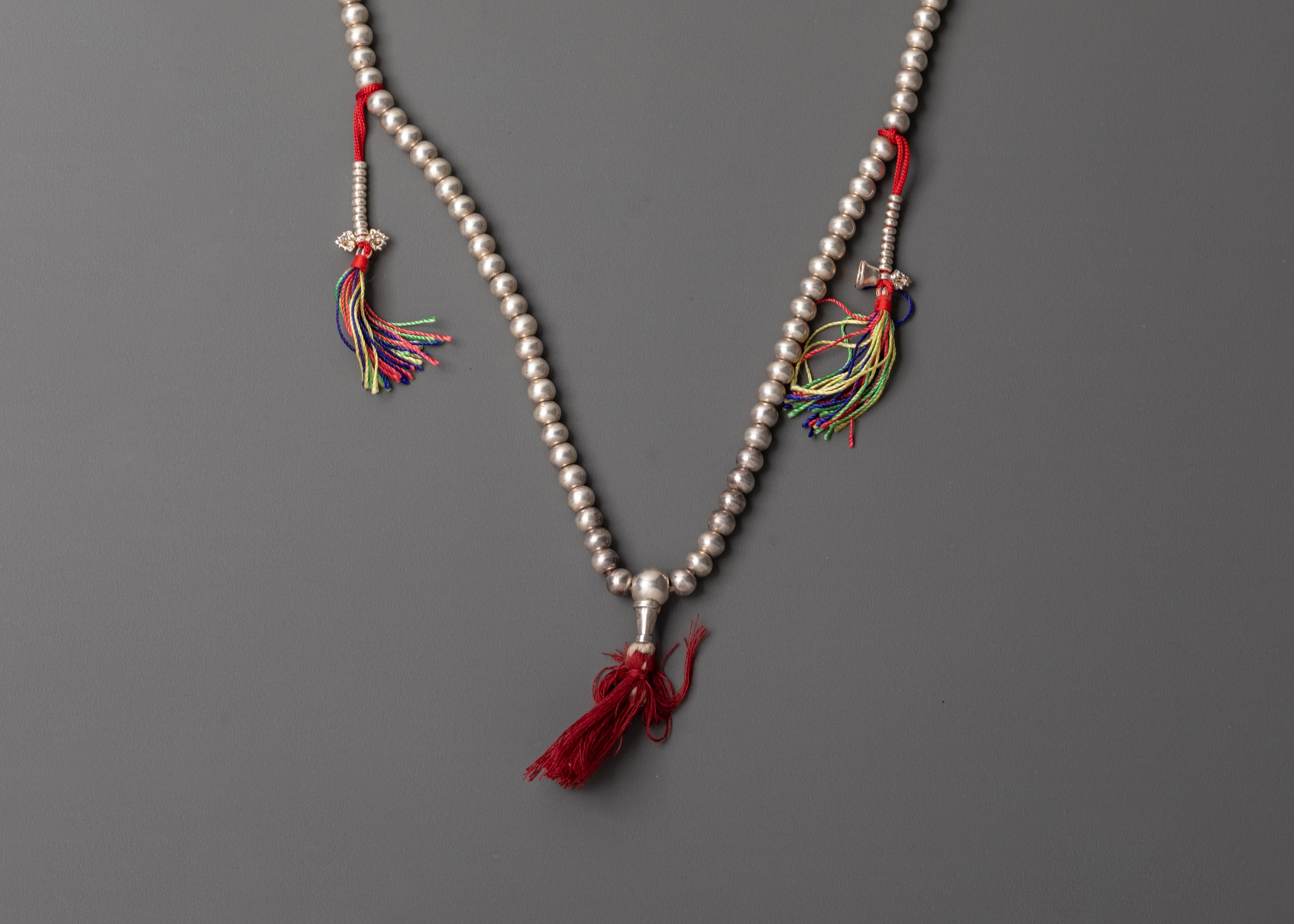 Silver Plated Mala | Beads for Meditation and Prayer