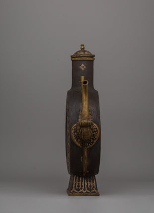 Tibetan Buddhist Beer Pitcher Set | Ritual and Decorative Masterpiece