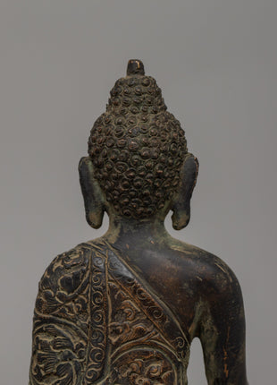Shakyamuni Buddha Enlightened Master Copper Statue