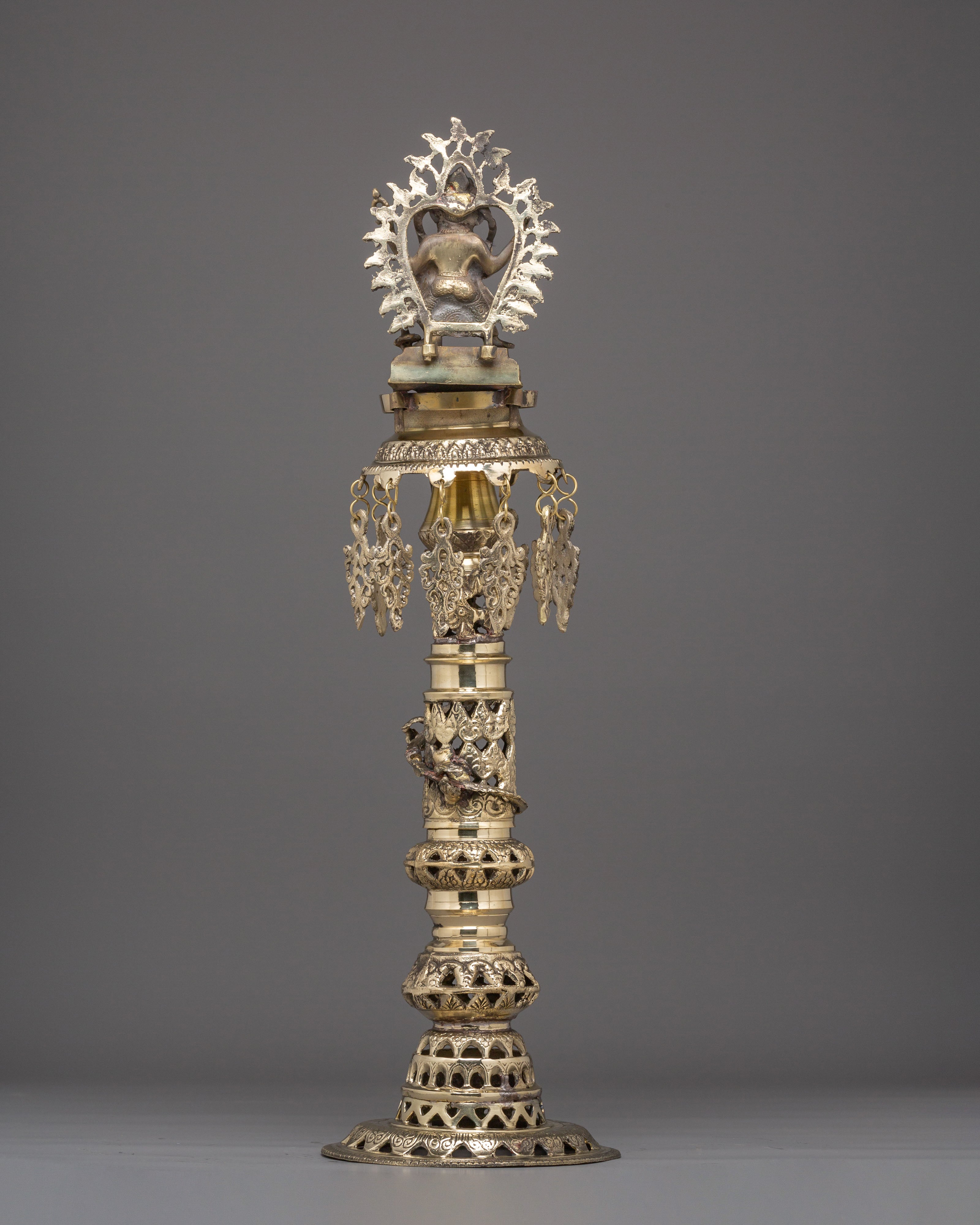 Handmade Panas Oil Lamp Set | Sacred Brass Lamp