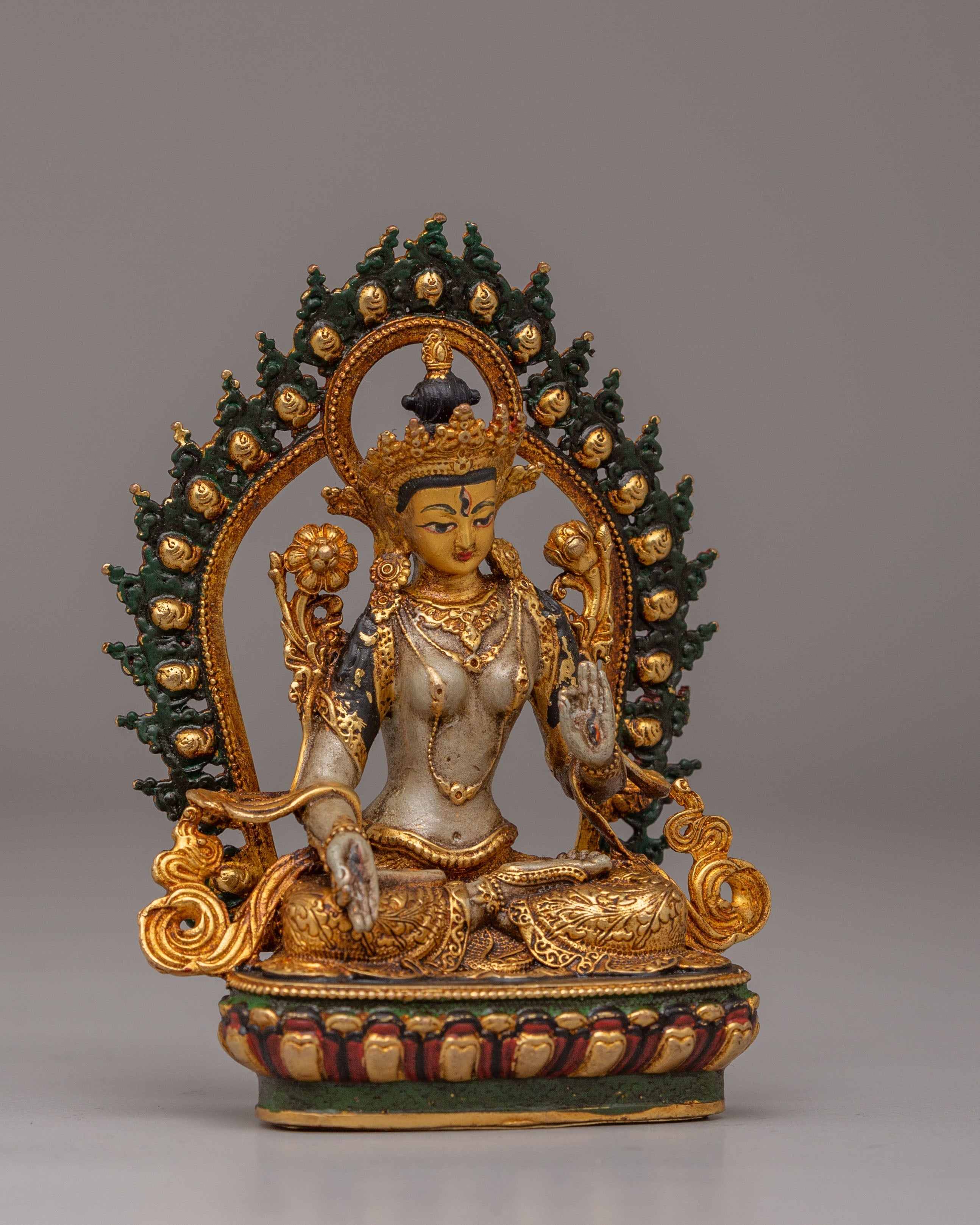 White-Tara-Mother-Of-Liberation-Statue | Traditional Tibetan Buddhist Artwork